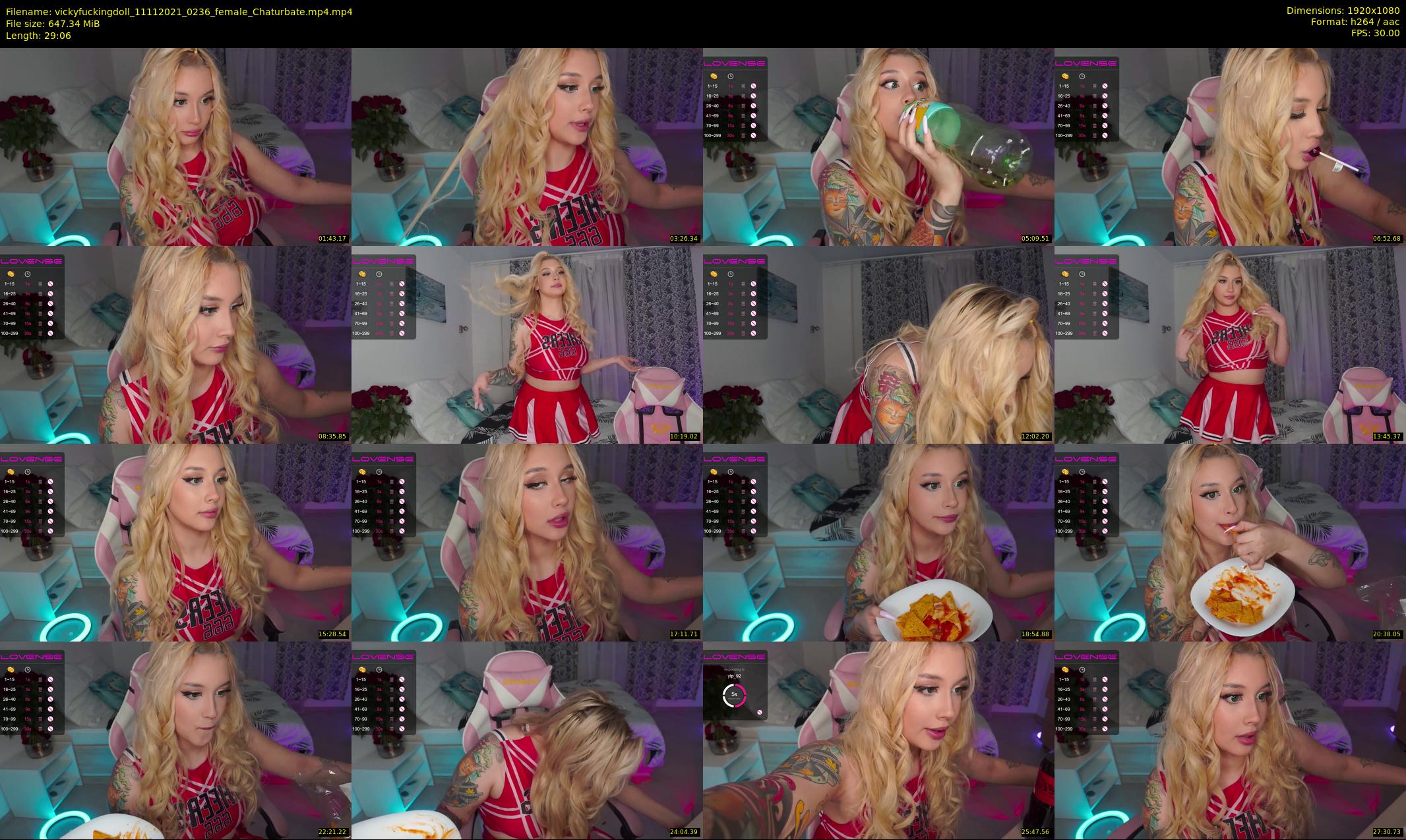vickyfuckingdoll — 30 minute Chaturbate female cam show recording, 1080p, Nov 11, 2021