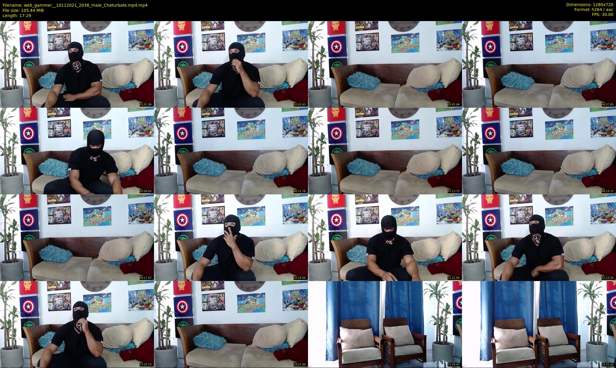 web_gammer_ — 18 minute Chaturbate male cam show recording, 720p, Nov 10, 2021