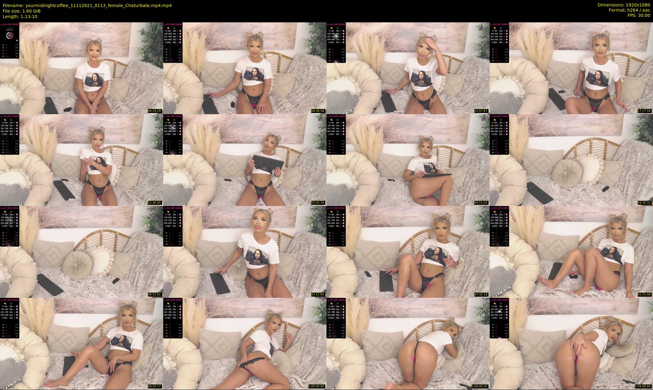 yourmidnightcoffee — 74 minute Chaturbate female cam show recording, 1080p, Nov 11, 2021