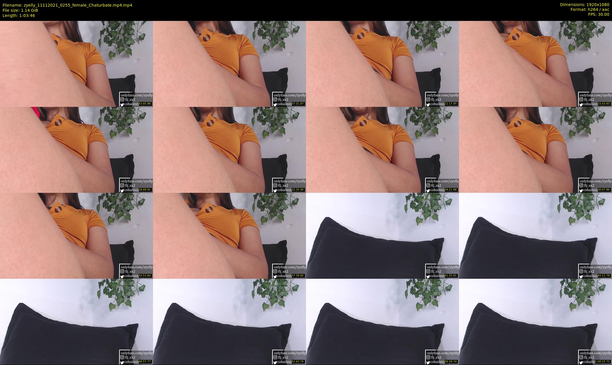 zyelly — 64 minute Chaturbate female cam show recording, 1080p, Nov 11, 2021