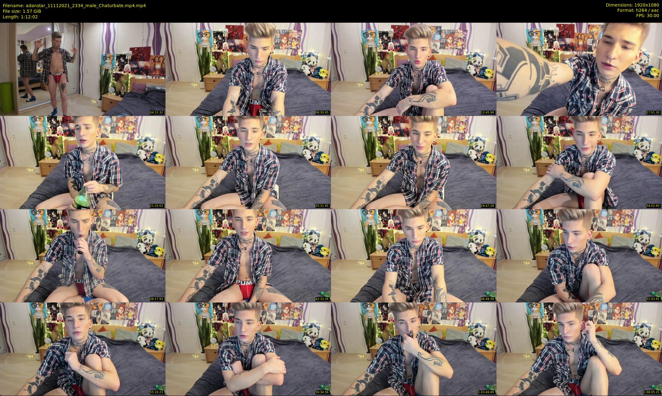 adanstar — 73 minute Chaturbate male cam show recording, 1080p, Nov 11, 2021