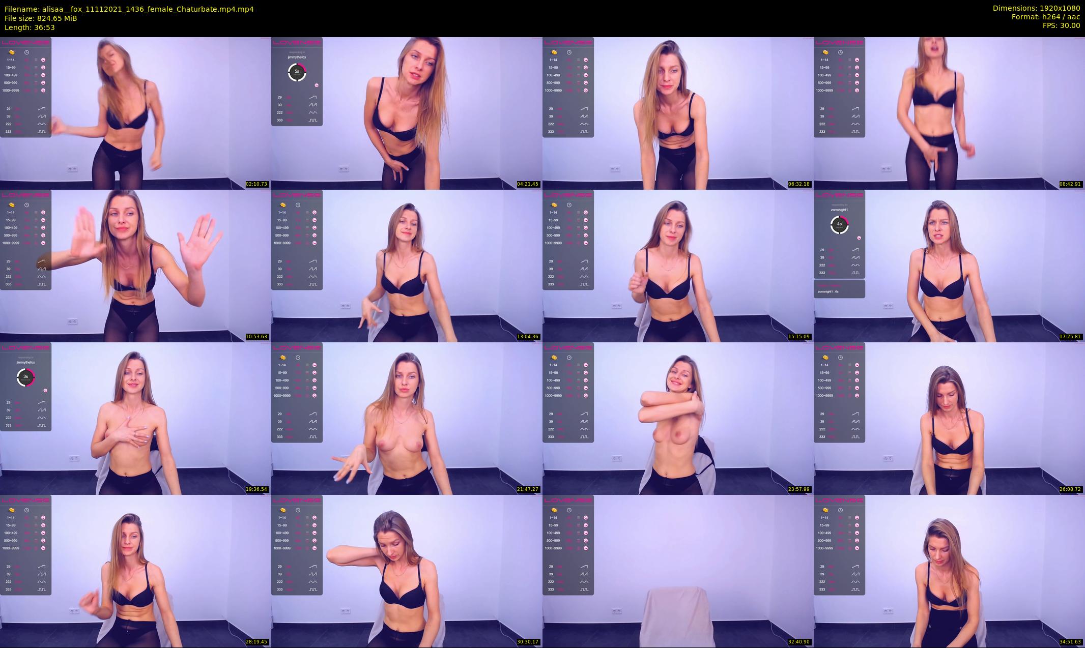 alisaa__fox — 37 minute Chaturbate female cam show recording, 1080p, Nov 11, 2021