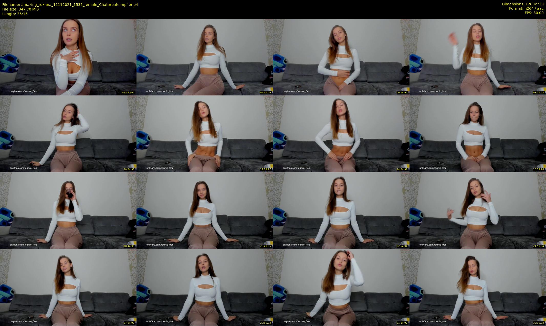 amazing_roxana — 36 minute Chaturbate female cam show recording, 720p, Nov 11, 2021