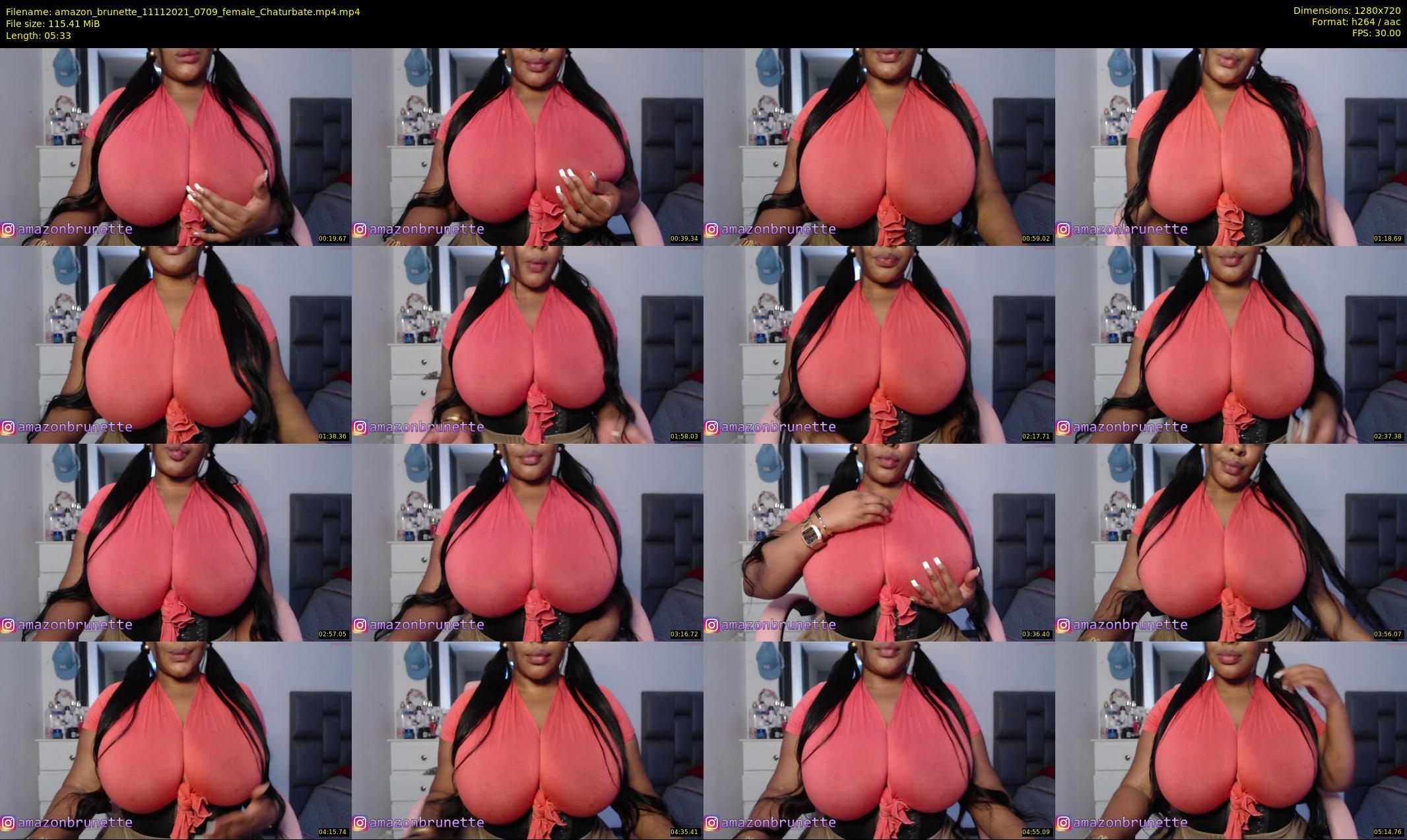 amazon_brunette — 6 minute Chaturbate female cam show recording, 720p, Nov 11, 2021