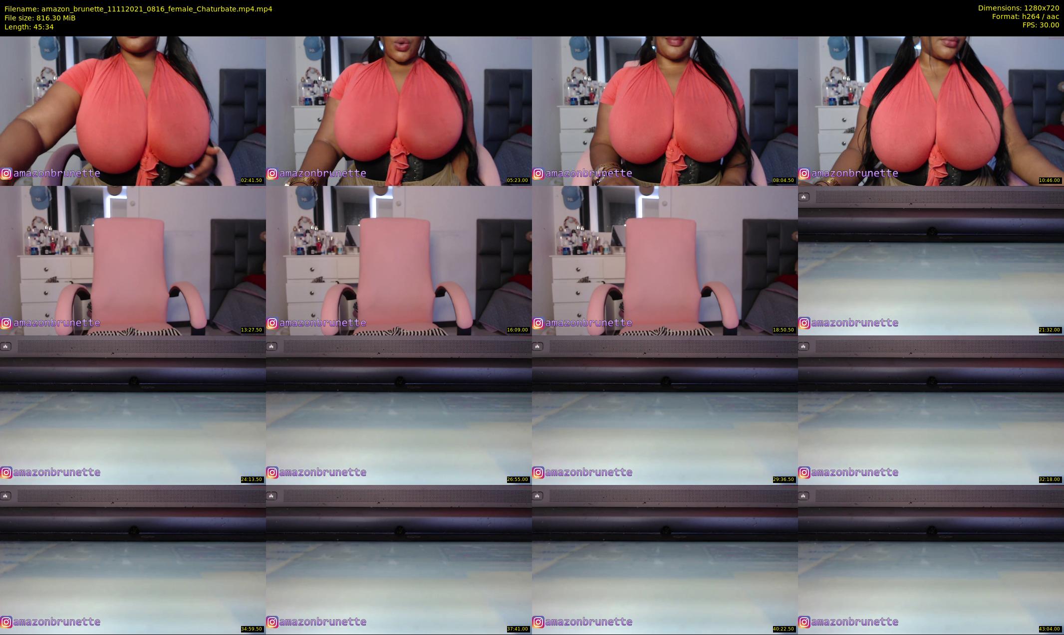 amazon_brunette — 46 minute Chaturbate female cam show recording, 720p, Nov 11, 2021