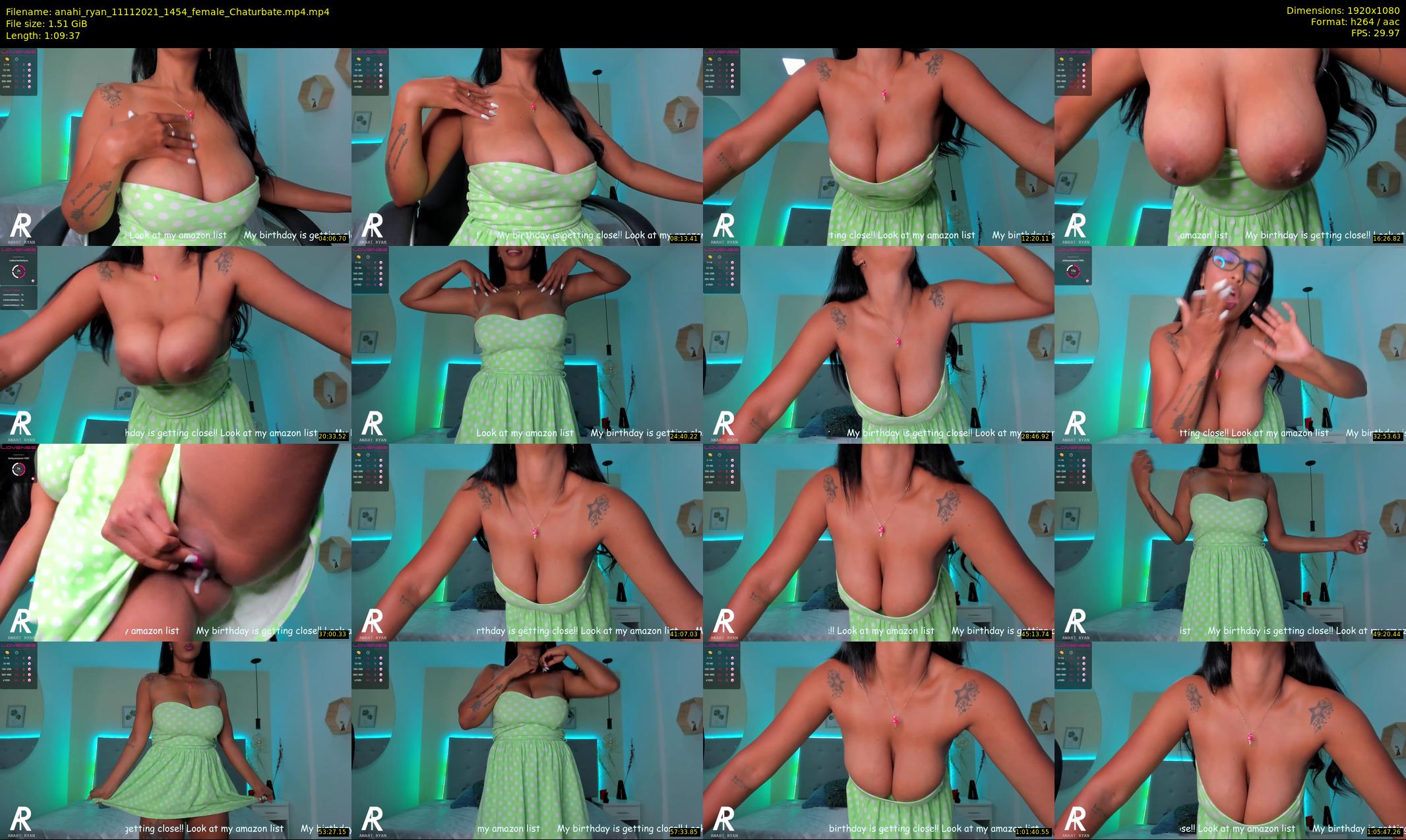 anahi_ryan — 70 minute Chaturbate female cam show recording, 1080p, Nov 11, 2021