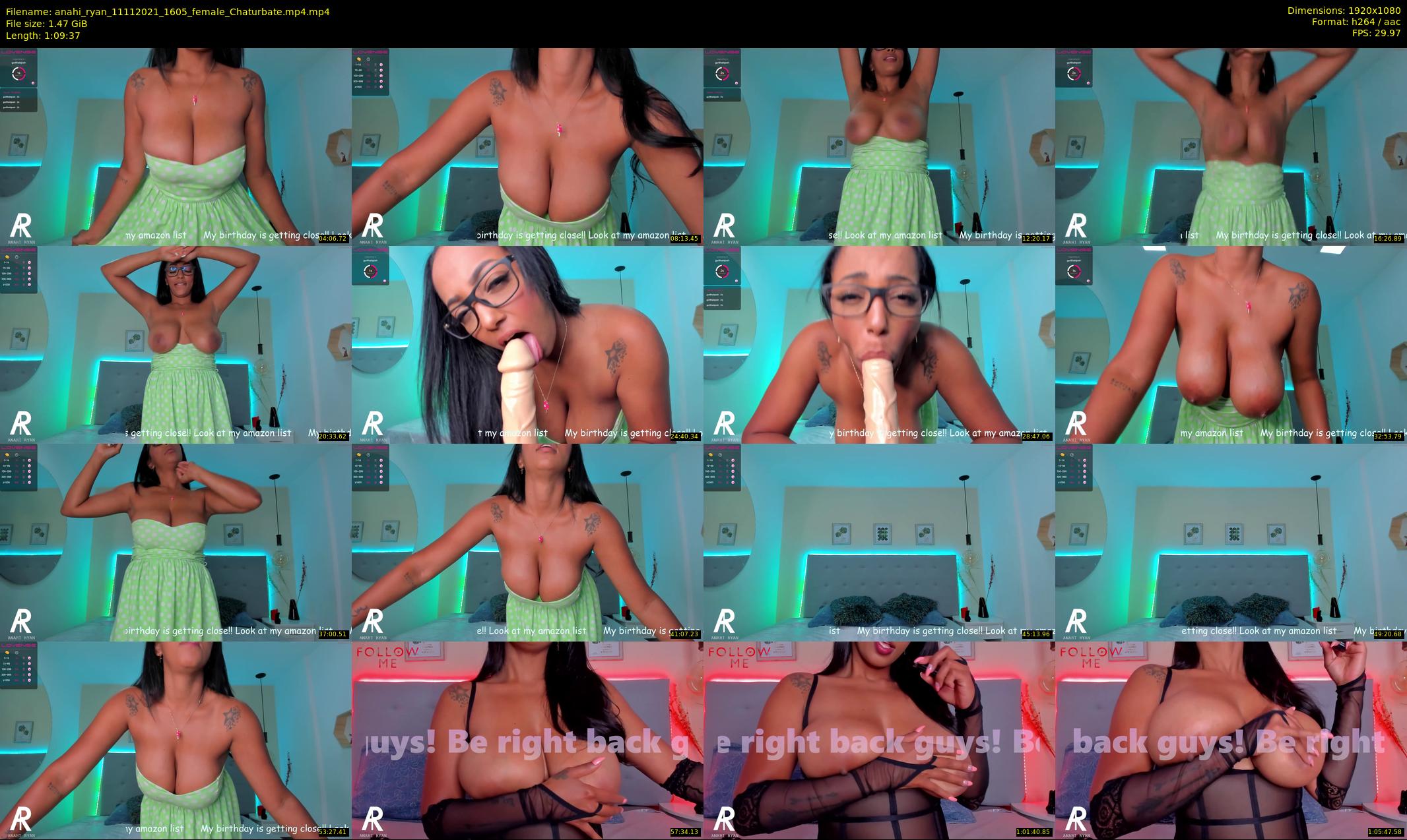 anahi_ryan — 70 minute Chaturbate female cam show recording, 1080p, Nov 11, 2021