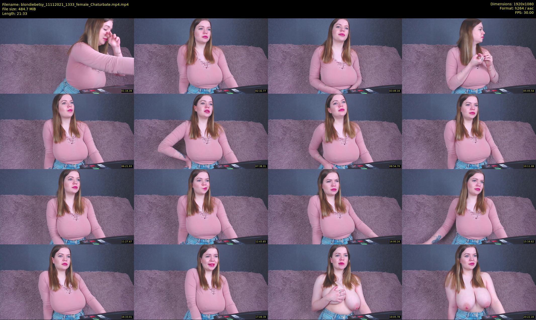 blondiebetsy — 22 minute Chaturbate female cam show recording, 1080p, Nov 11, 2021