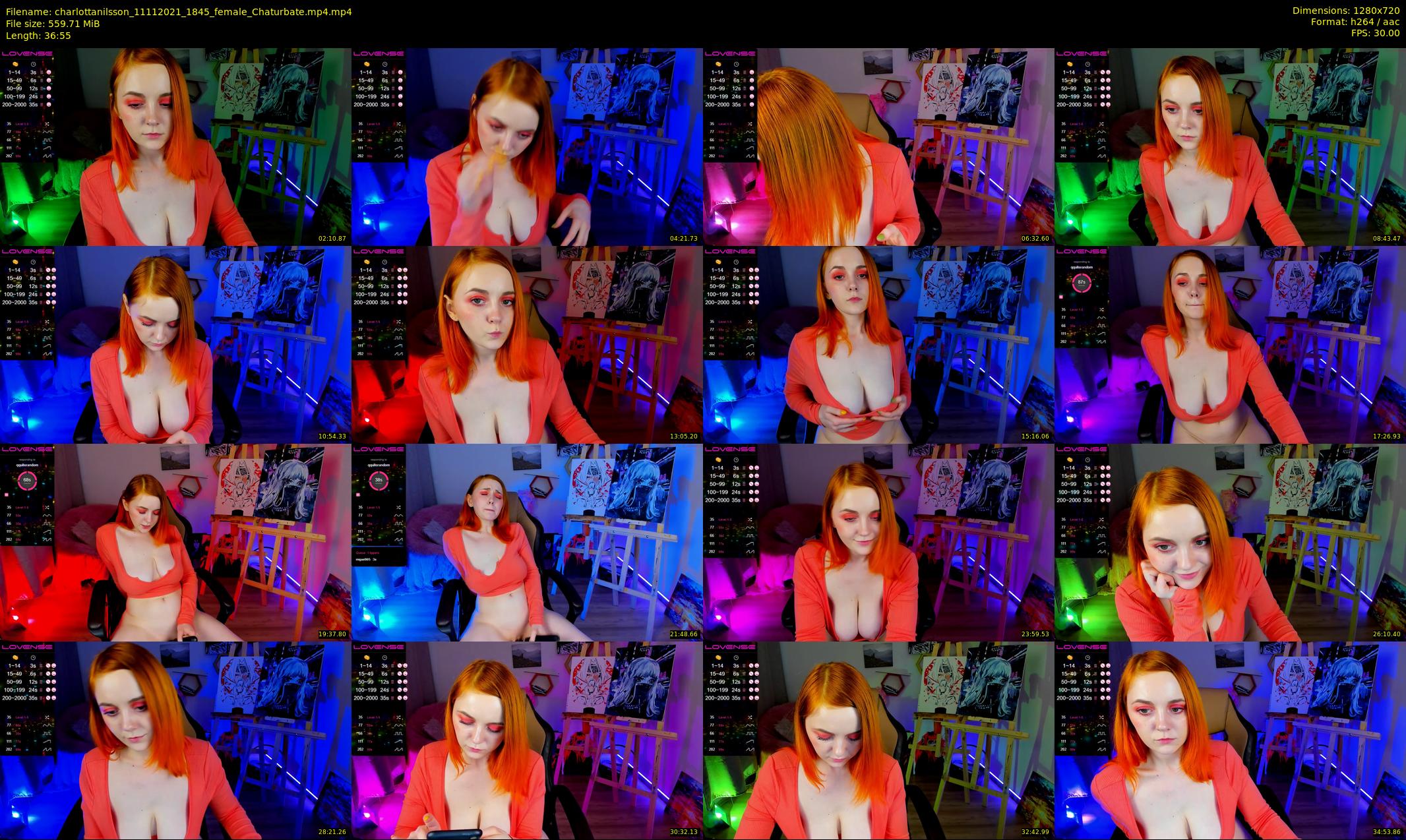 charlottanilsson — 37 minute Chaturbate female cam show recording, 720p, Nov 11, 2021