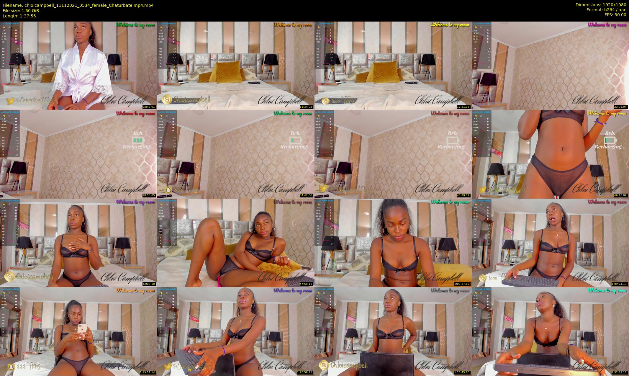 chloicampbell — 98 minute Chaturbate female cam show recording, 1080p, Nov 11, 2021