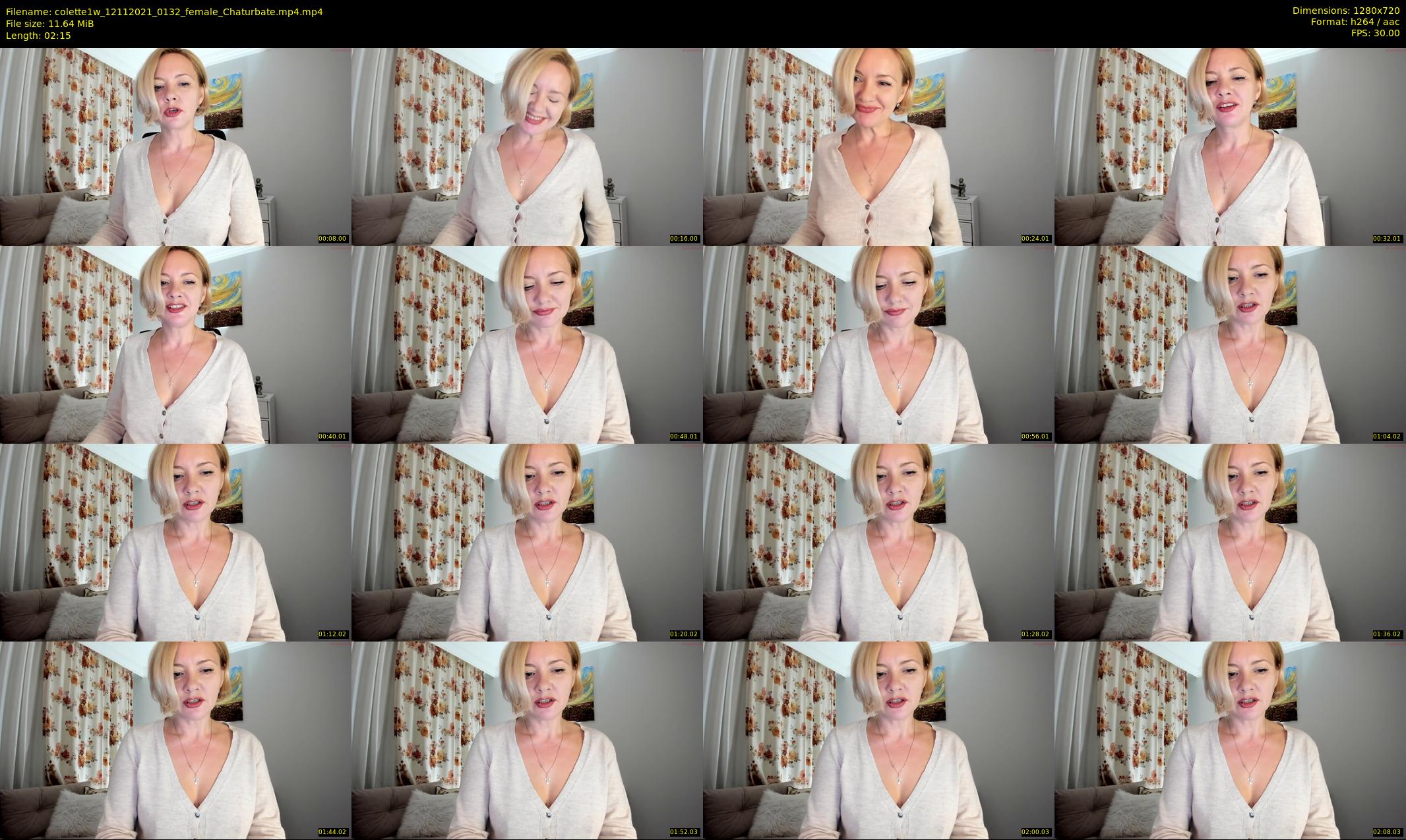 colette1w — 3 minute Chaturbate female cam show recording, 720p, Nov 12, 2021