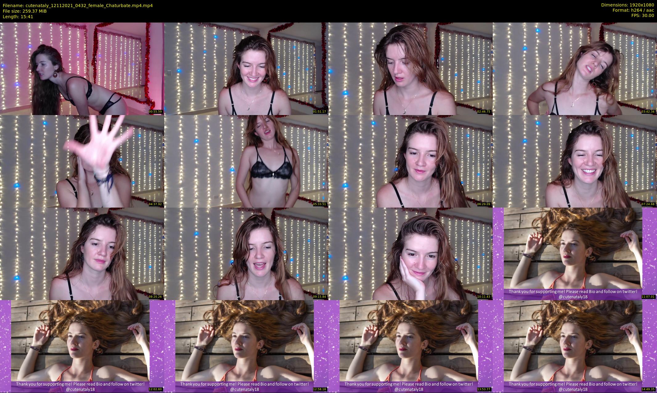 cutenataly — 16 minute Chaturbate female cam show recording, 1080p, Nov 12, 2021