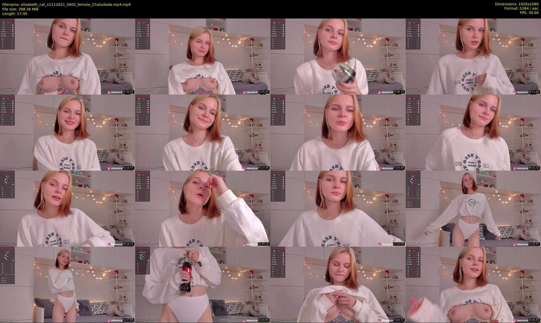 elizabeth_cat — 18 minute Chaturbate female cam show recording, 1080p, Nov 12, 2021