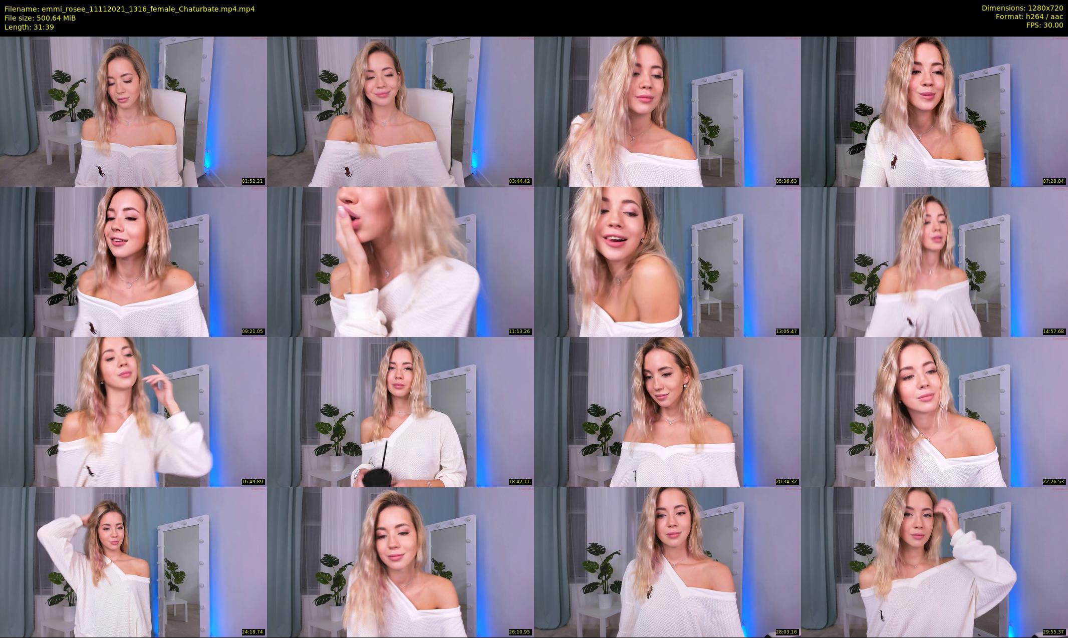 emmi_rosee — 32 minute Chaturbate female cam show recording, 720p, Nov 11, 2021