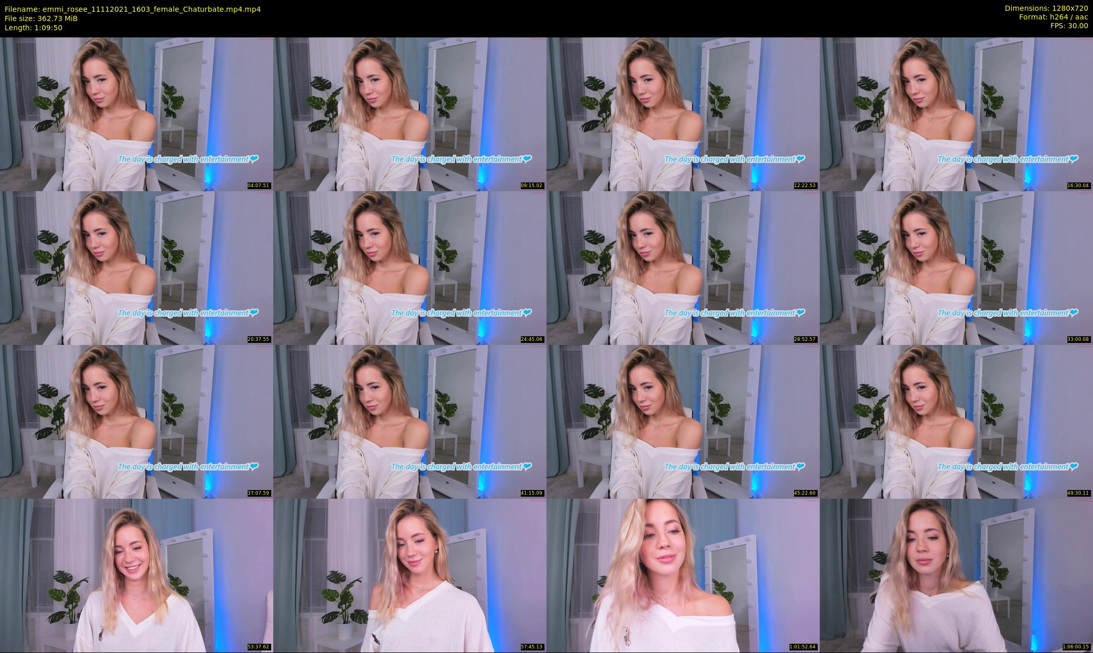 emmi_rosee — 70 minute Chaturbate female cam show recording, 720p, Nov 11, 2021