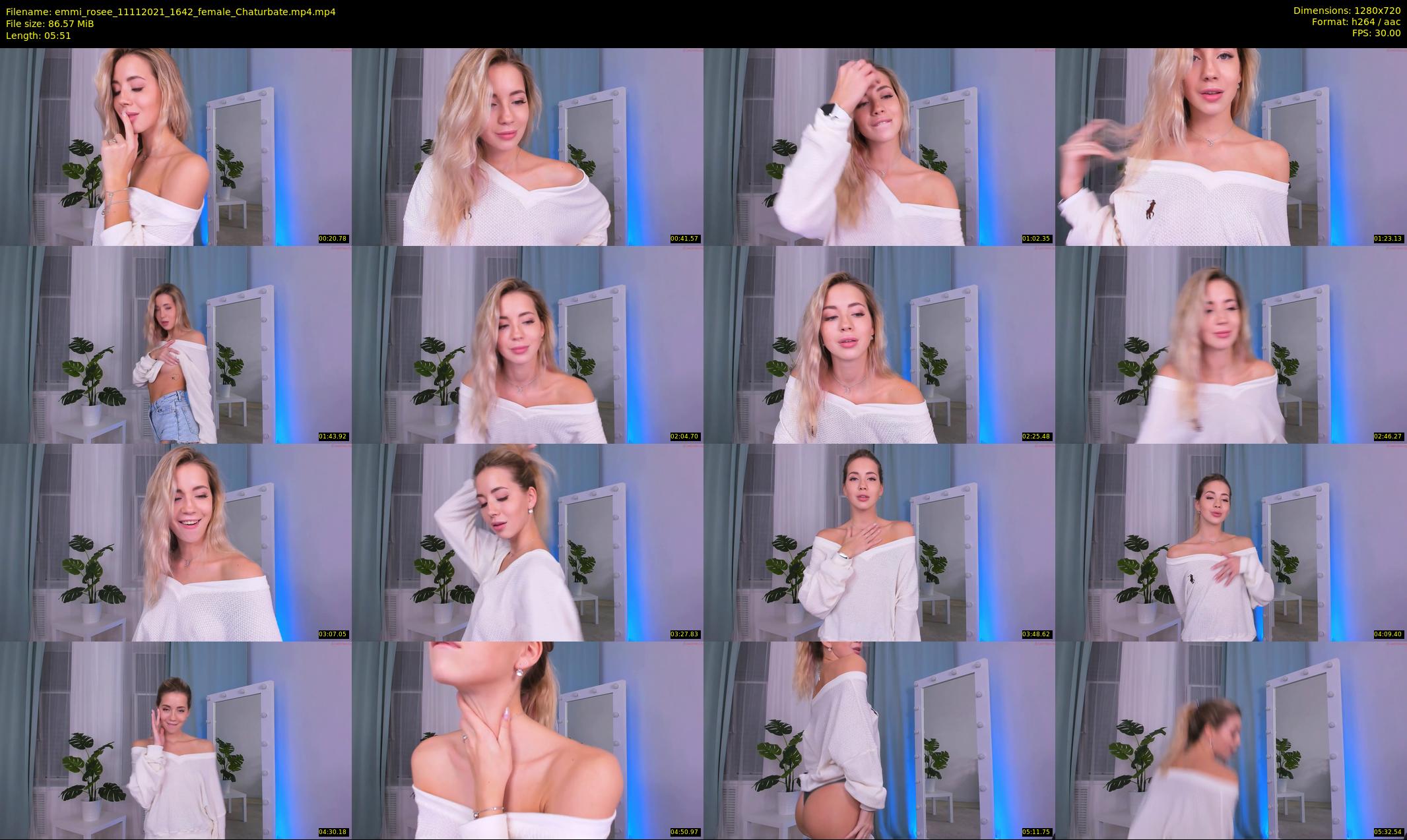 emmi_rosee — 6 minute Chaturbate female cam show recording, 720p, Nov 11, 2021