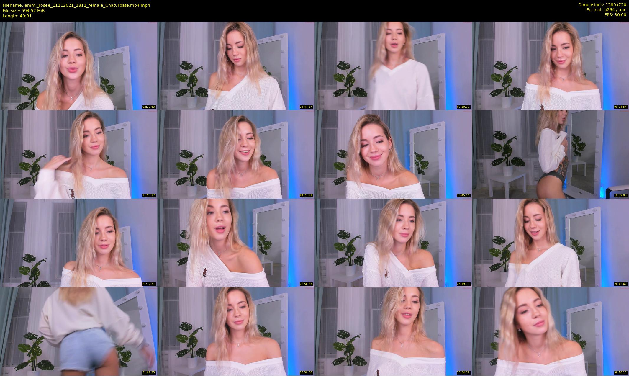 emmi_rosee — 41 minute Chaturbate female cam show recording, 720p, Nov 11, 2021