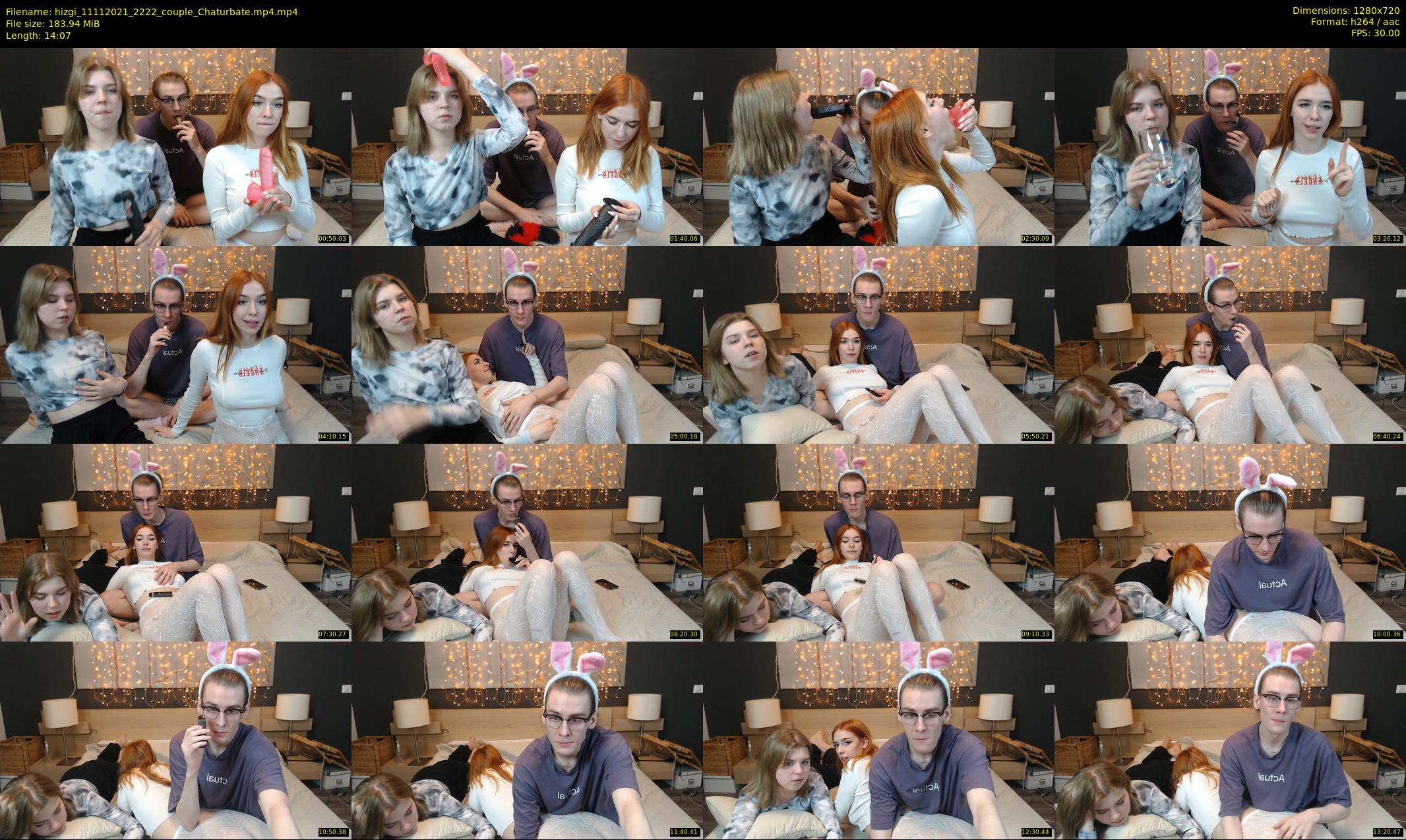 hizgi — 15 minute Chaturbate couple cam show recording, 720p, Nov 11, 2021