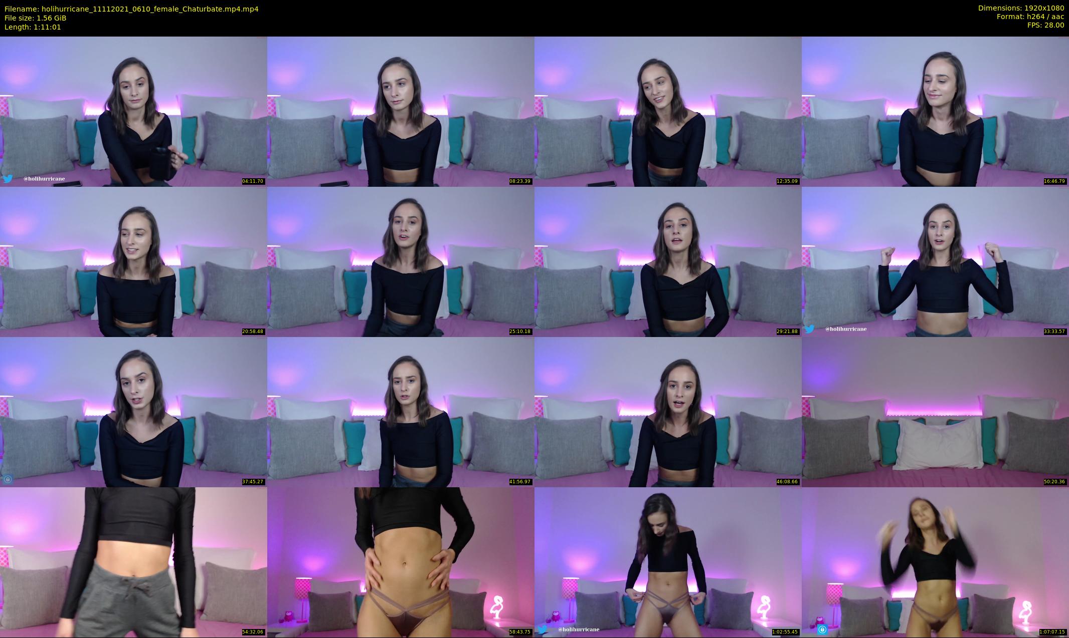 holihurricane — 72 minute Chaturbate female cam show recording, 1080p, Nov 11, 2021