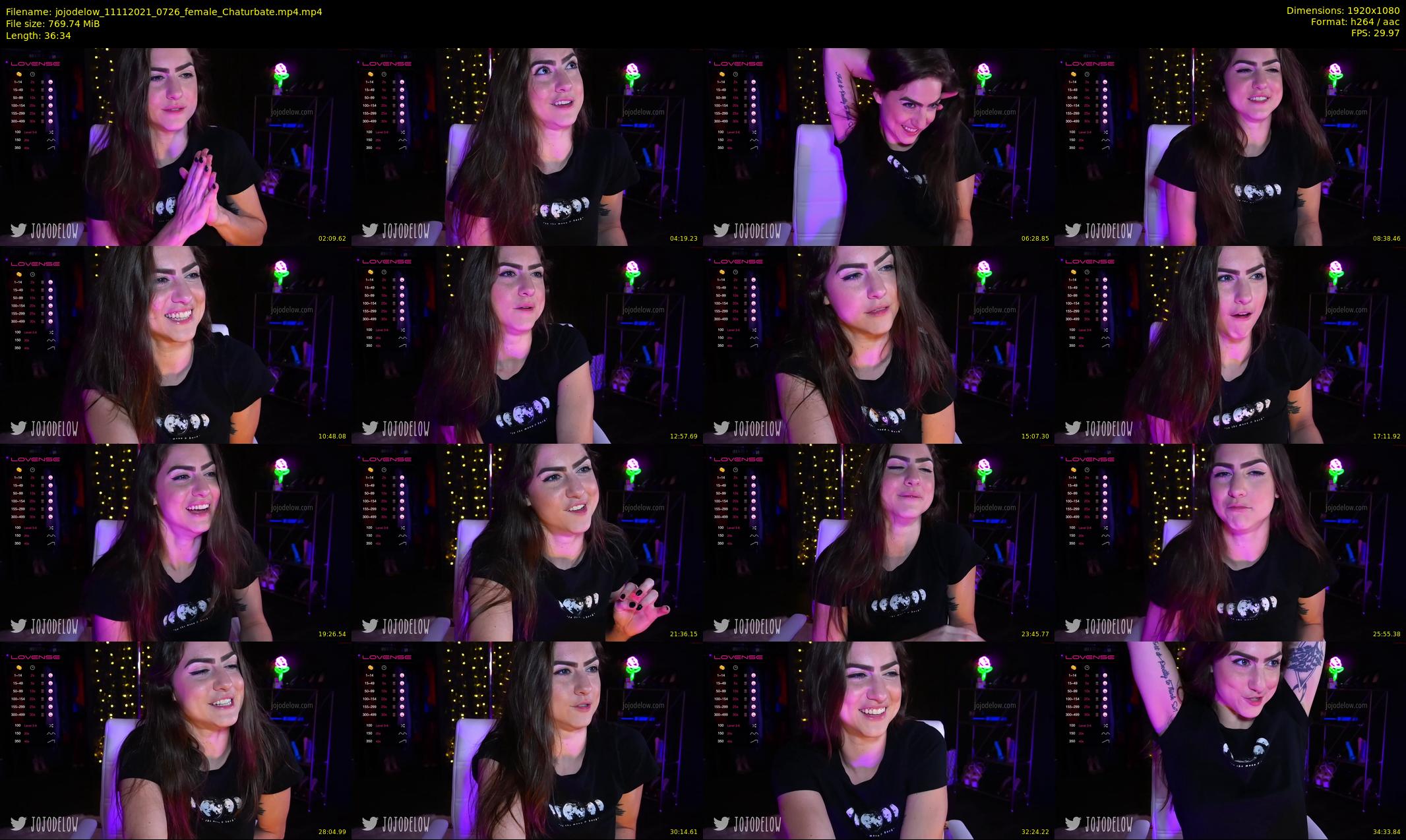 jojodelow — 37 minute Chaturbate female cam show recording, 1080p, Nov 11, 2021