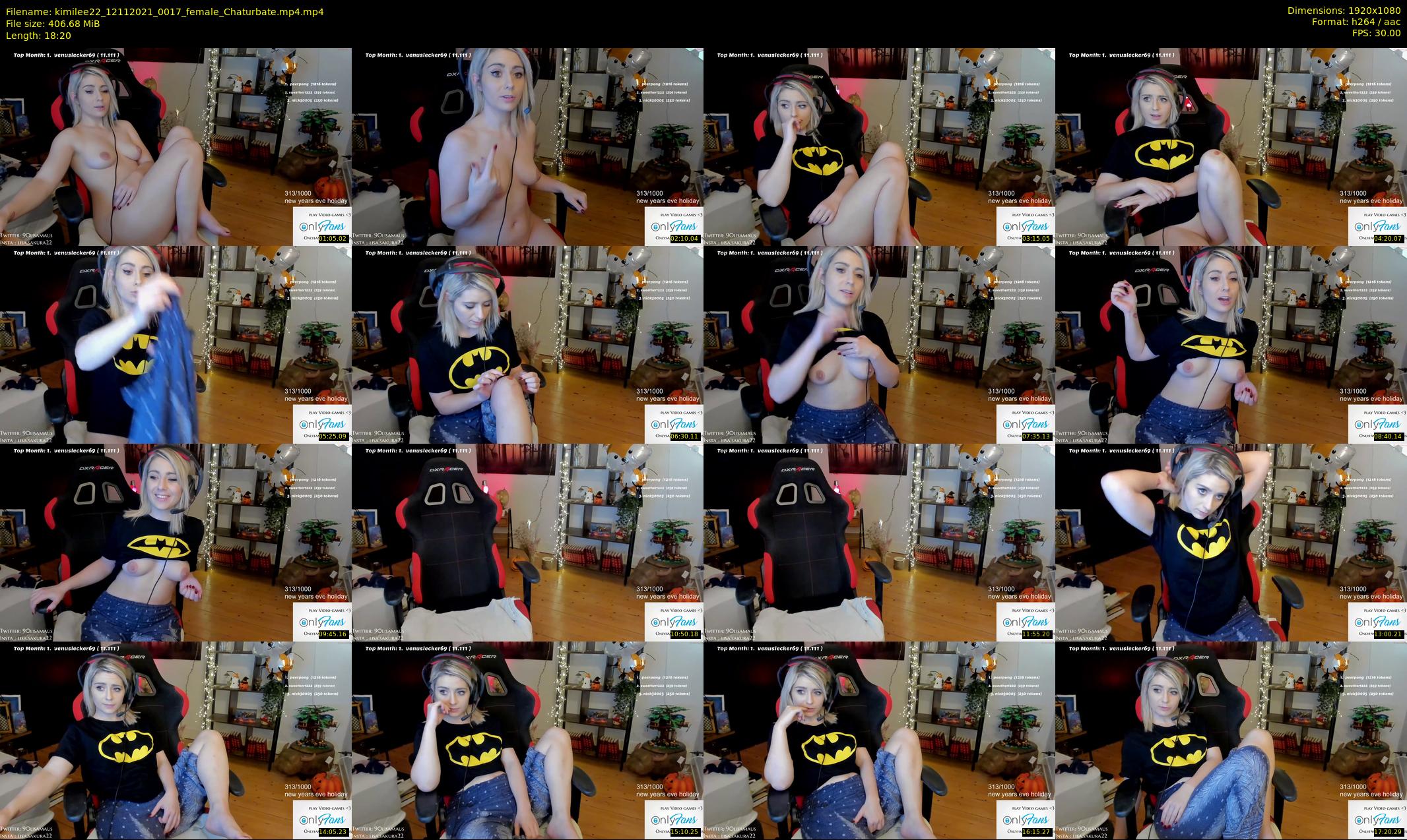 kimilee22 — 19 minute Chaturbate female cam show recording, 1080p, Nov 12, 2021