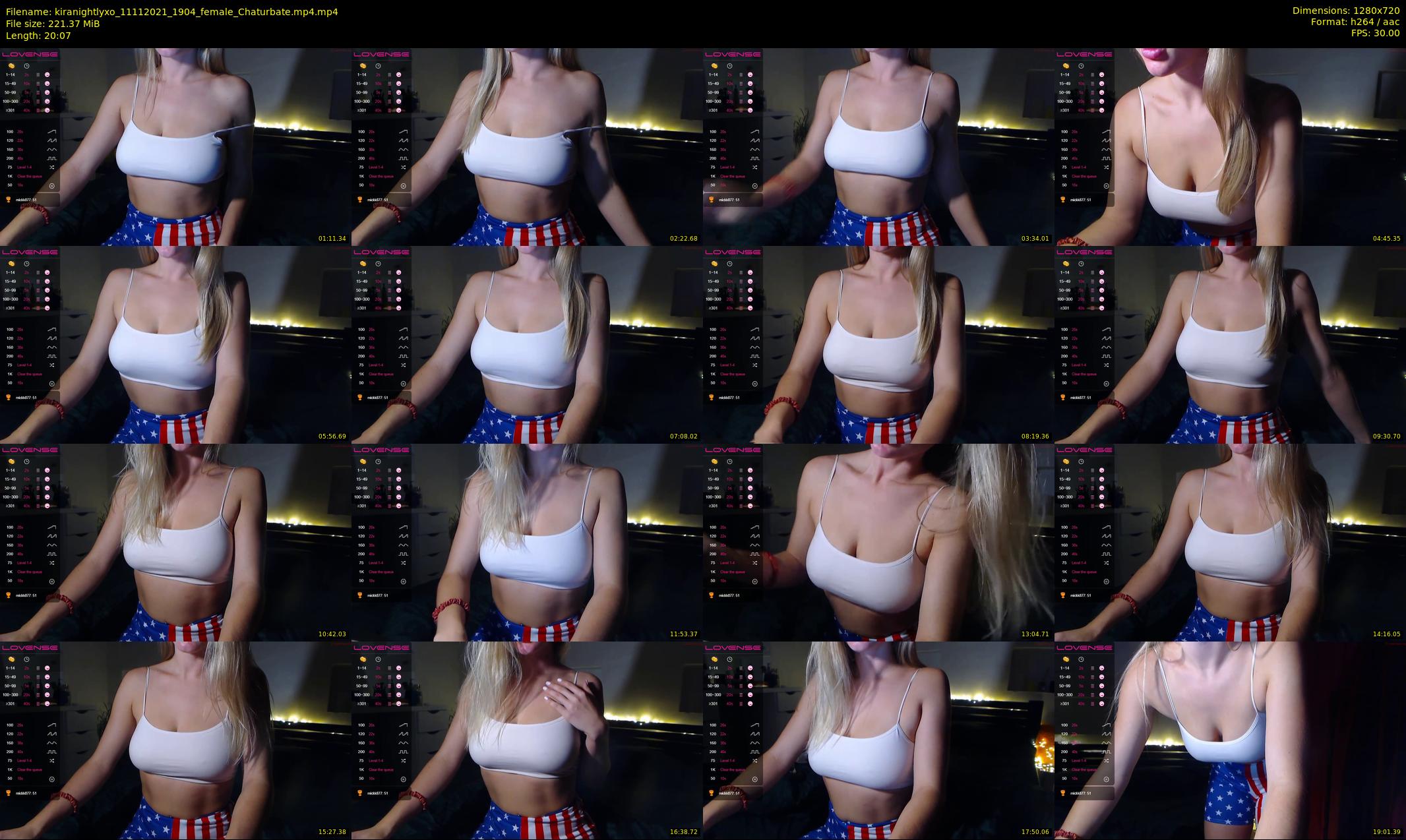 kiranightlyxo — 21 minute Chaturbate female cam show recording, 720p, Nov 11, 2021