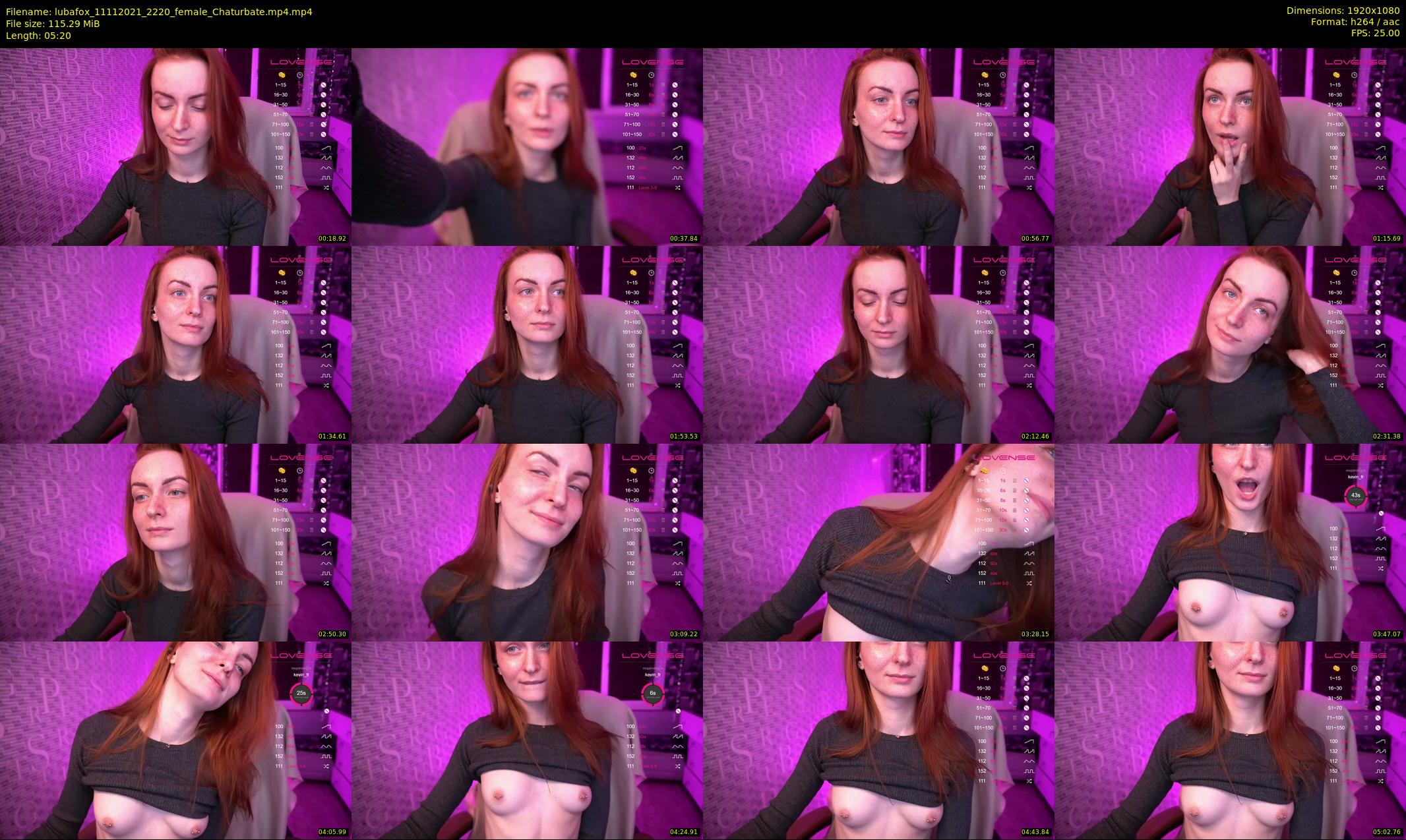 lubafox — 6 minute Chaturbate female cam show recording, 1080p, Nov 11, 2021