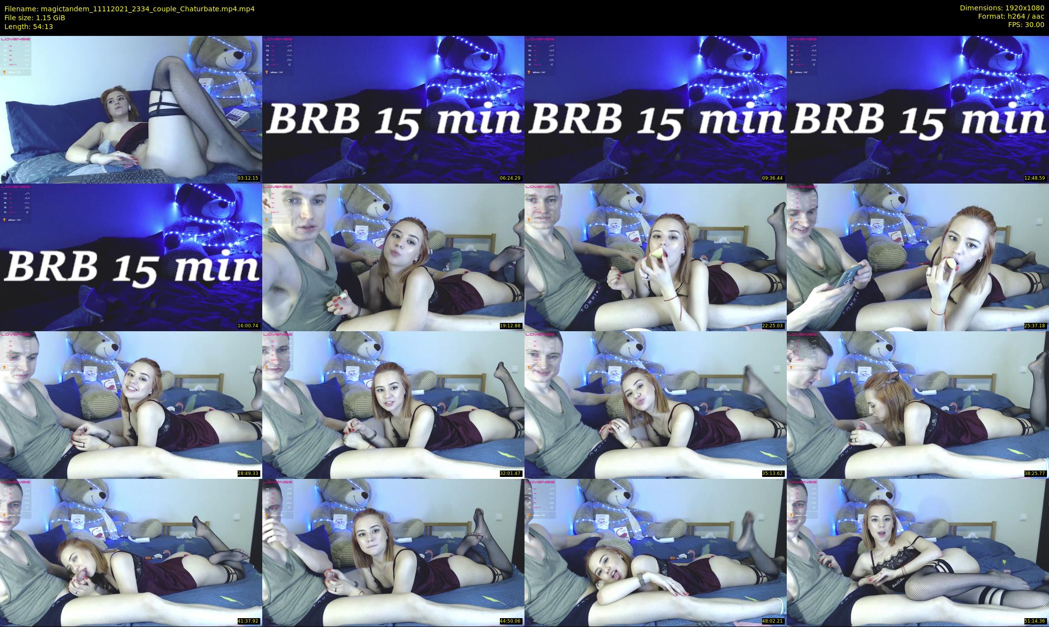 magictandem — 55 minute Chaturbate couple cam show recording, 1080p, Nov 11, 2021