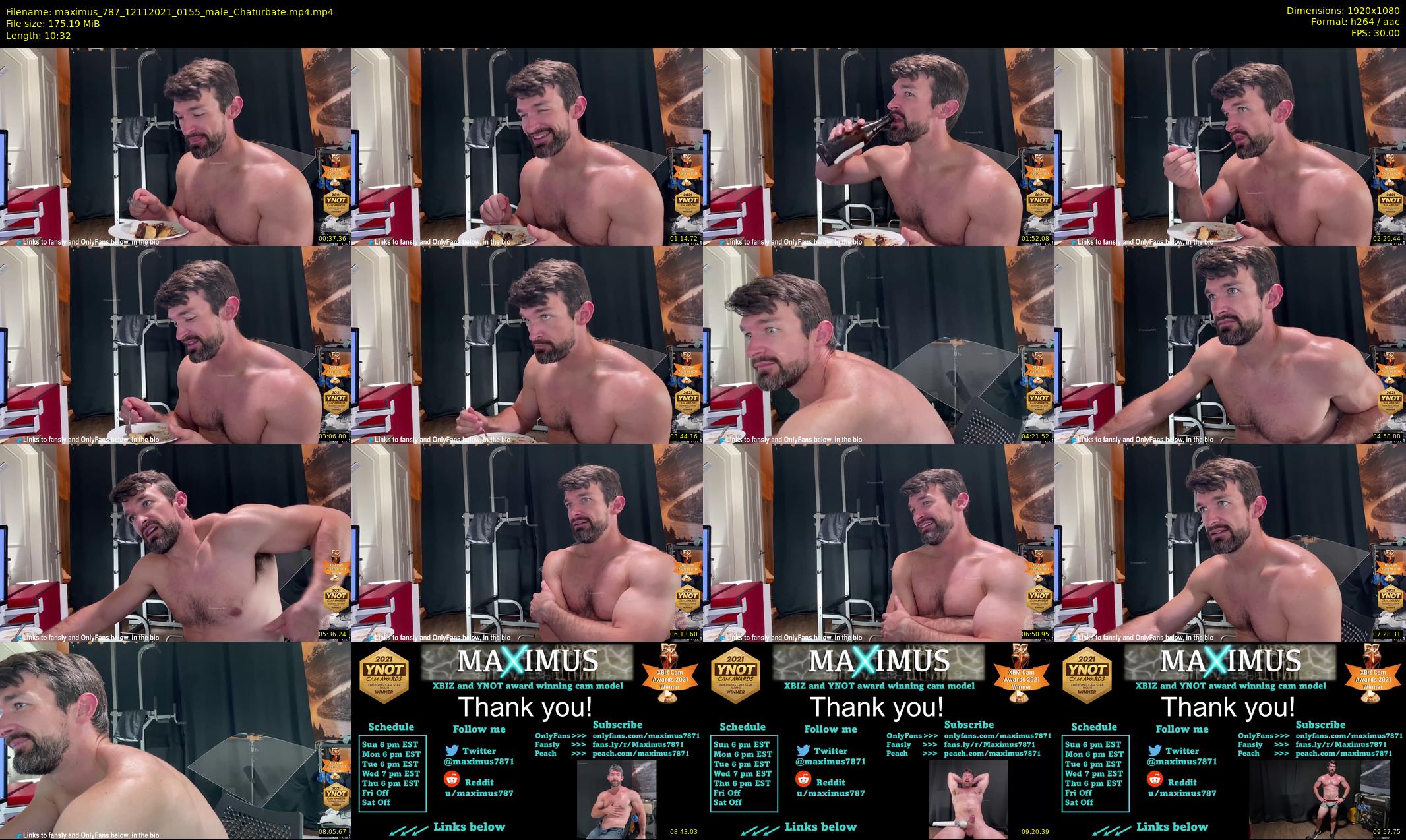 maximus_787 — 11 minute Chaturbate male cam show recording, 1080p, Nov 12, 2021