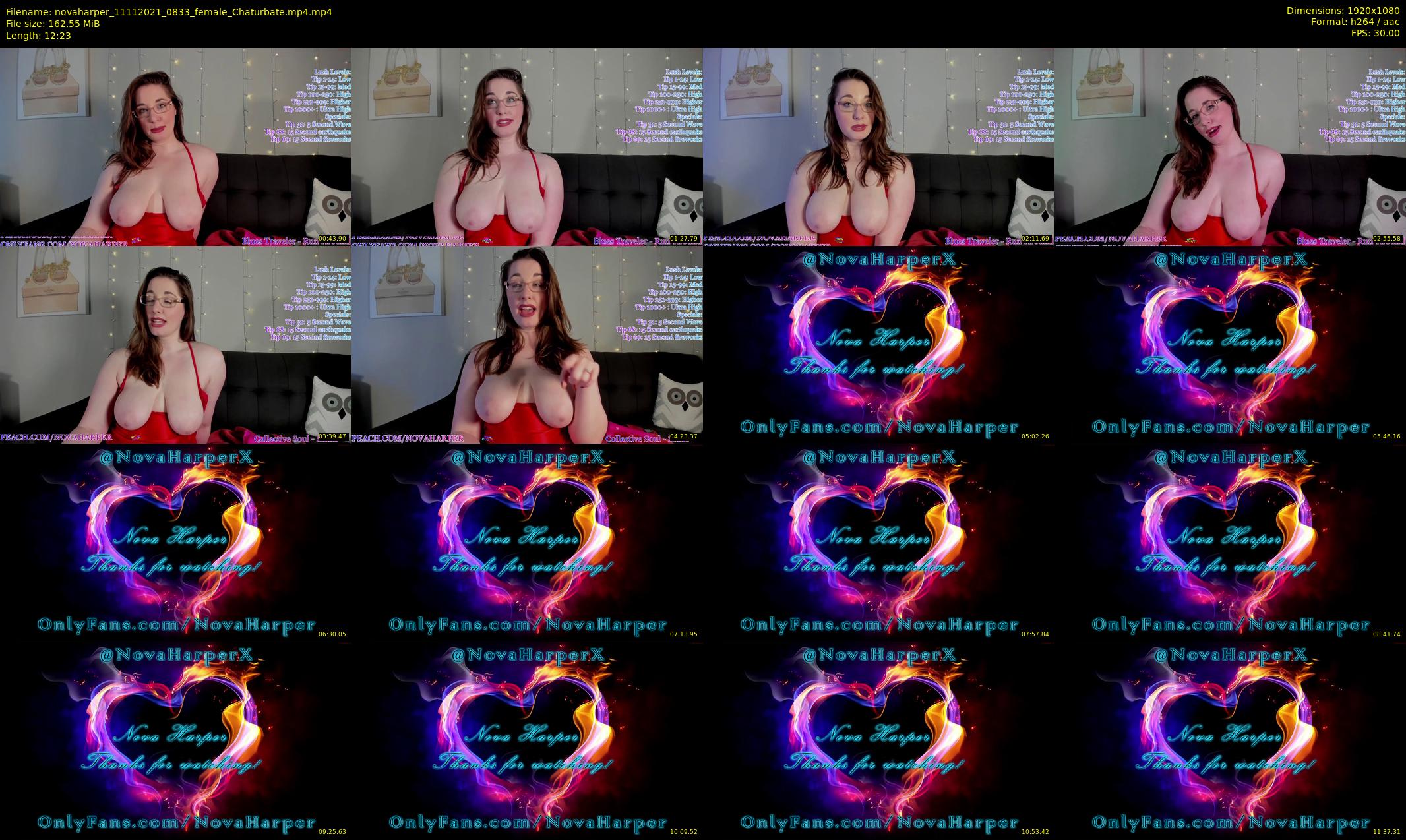 novaharper — 13 minute Chaturbate female cam show recording, 1080p, Nov 11, 2021