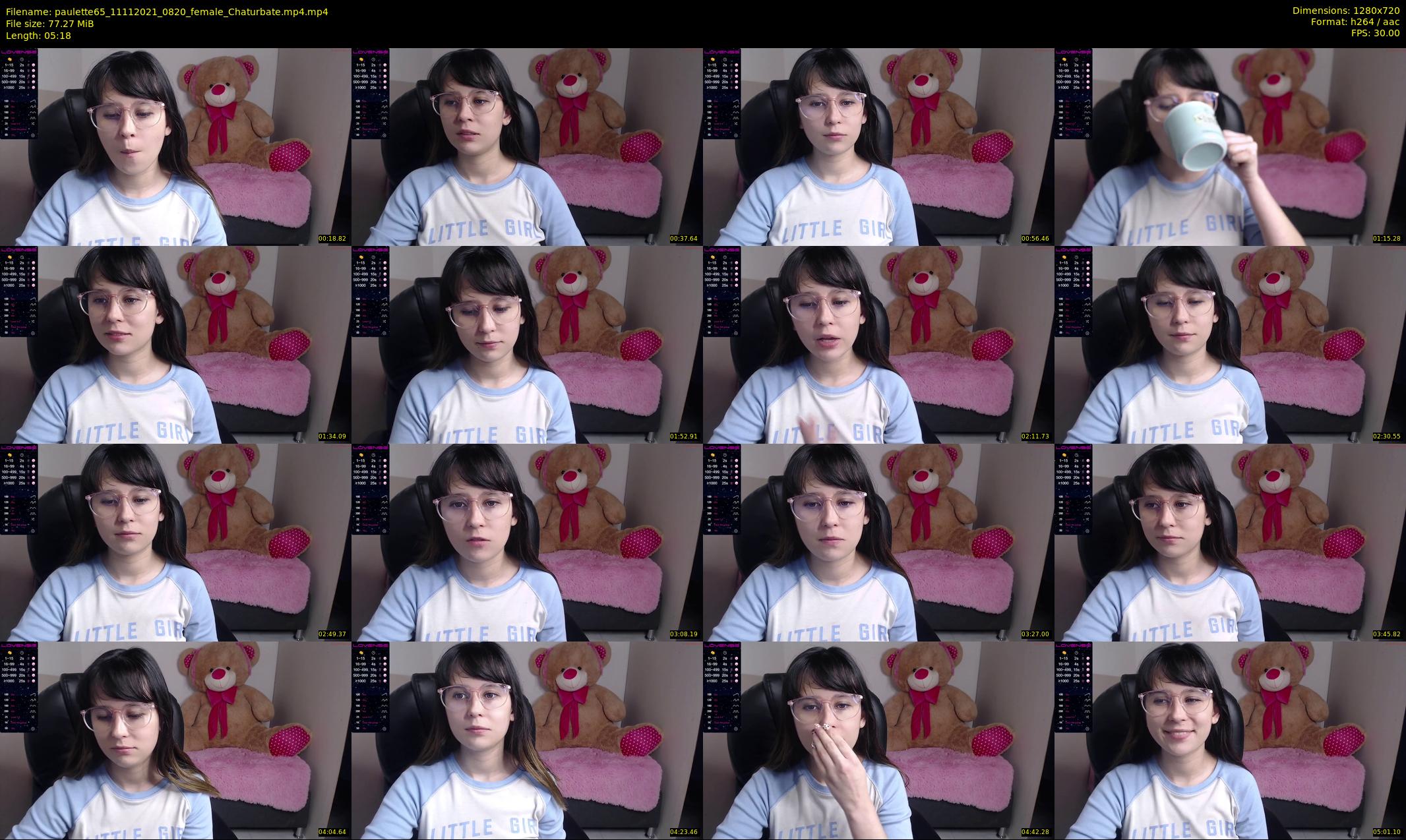 paulette65 — 6 minute Chaturbate female cam show recording, 720p, Nov 11, 2021