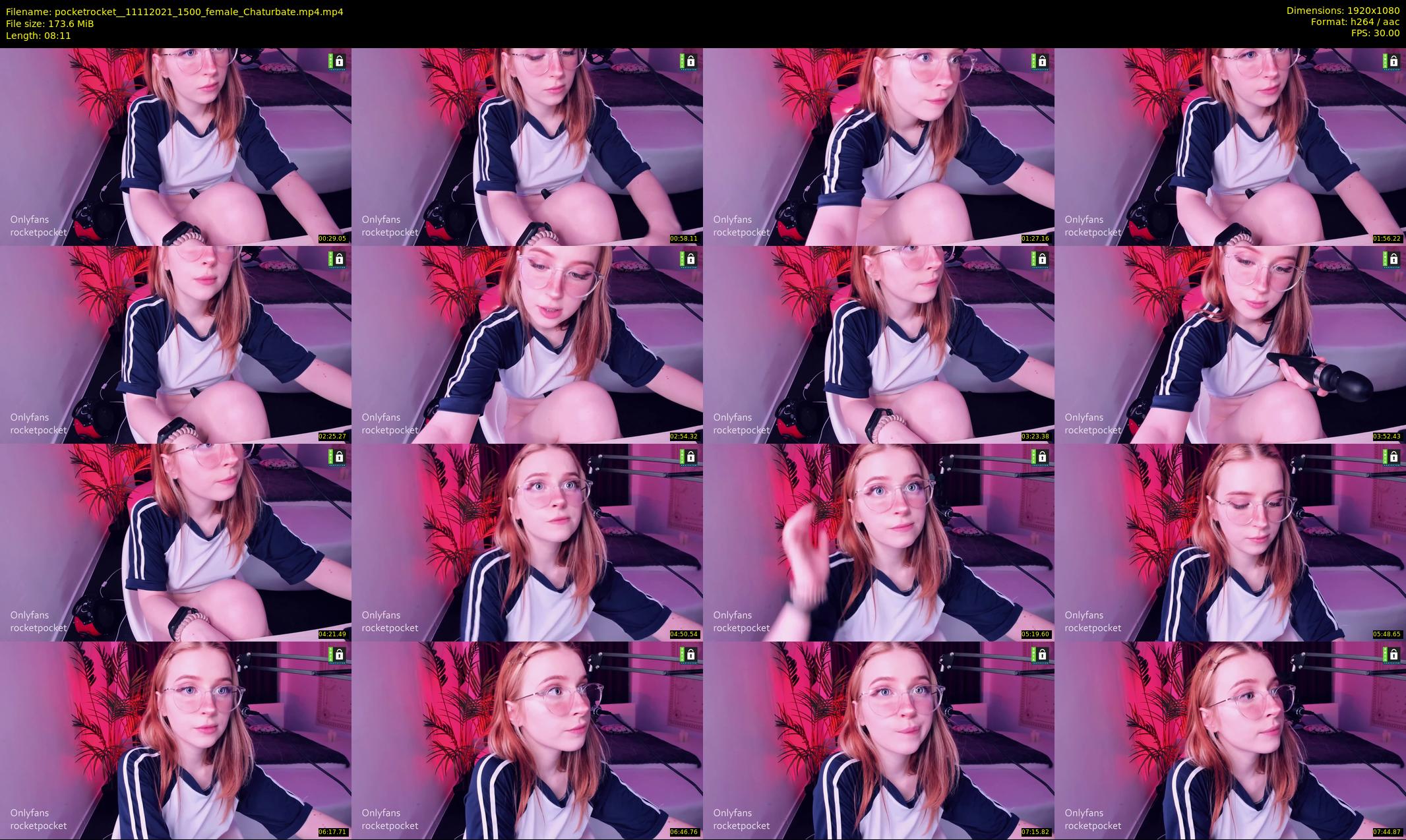 pocketrocket_ — 9 minute Chaturbate female cam show recording, 1080p, Nov 11, 2021
