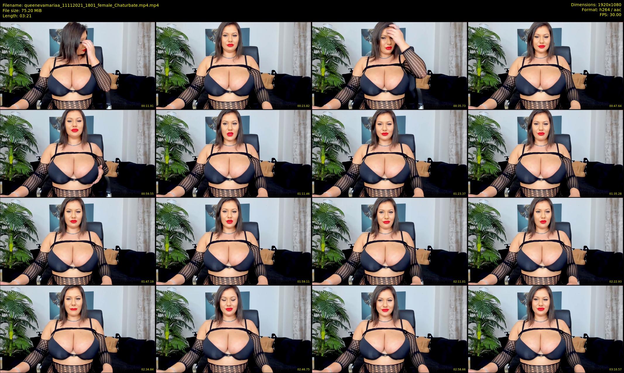queenevamariaa — 4 minute Chaturbate female cam show recording, 1080p, Nov 11, 2021