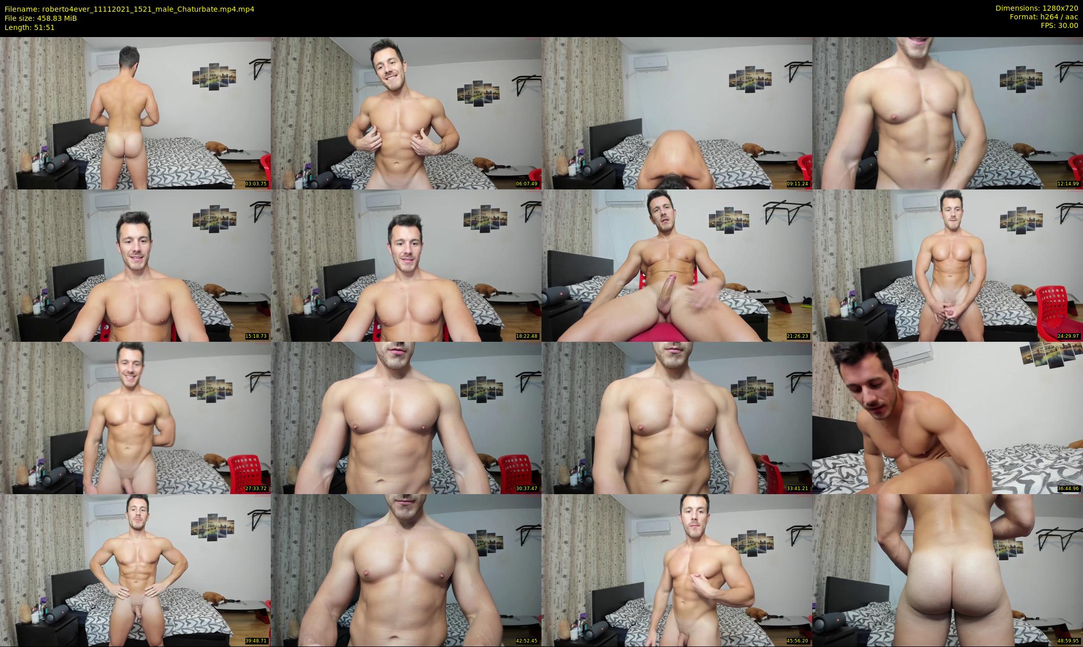 roberto4ever — 52 minute Chaturbate male cam show recording, 720p, Nov 11, 2021
