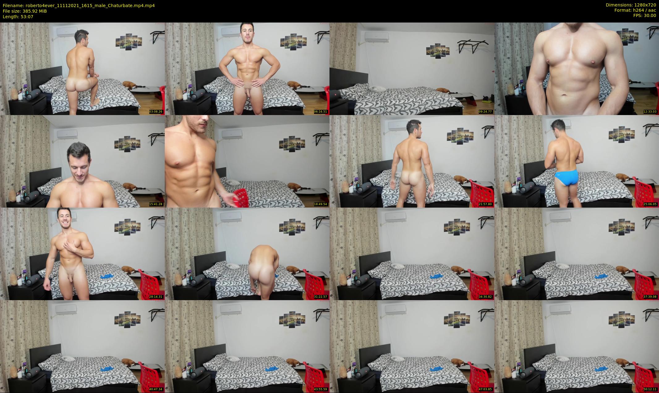 roberto4ever — 54 minute Chaturbate male cam show recording, 720p, Nov 11, 2021