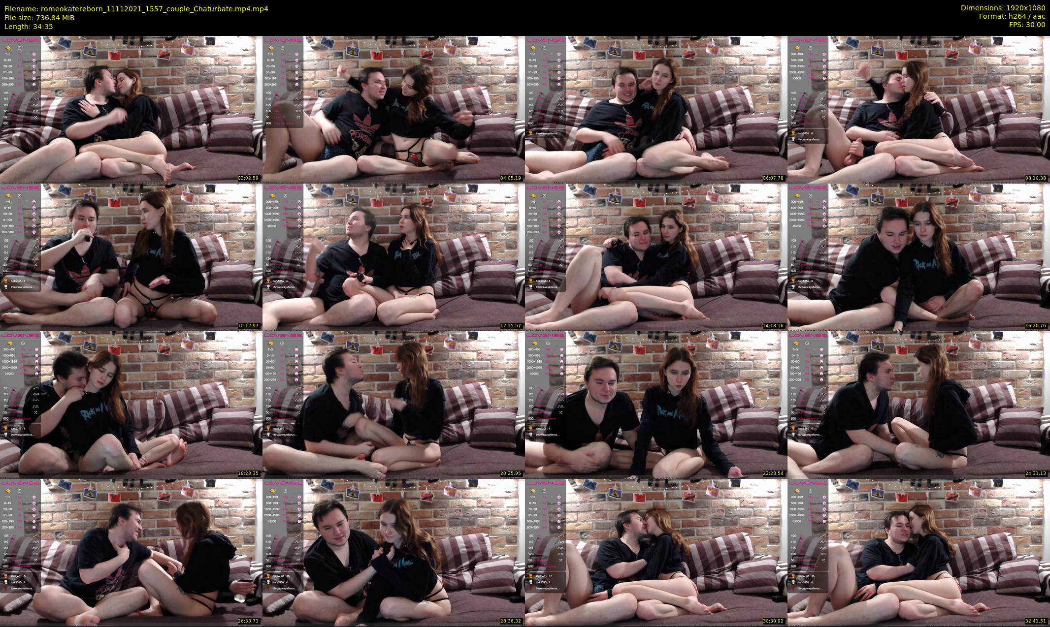 romeokatereborn — 35 minute Chaturbate couple cam show recording, 1080p, Nov 11, 2021
