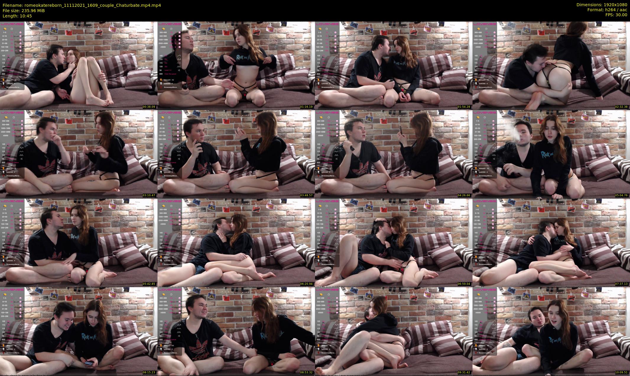 romeokatereborn — 11 minute Chaturbate couple cam show recording, 1080p, Nov 11, 2021