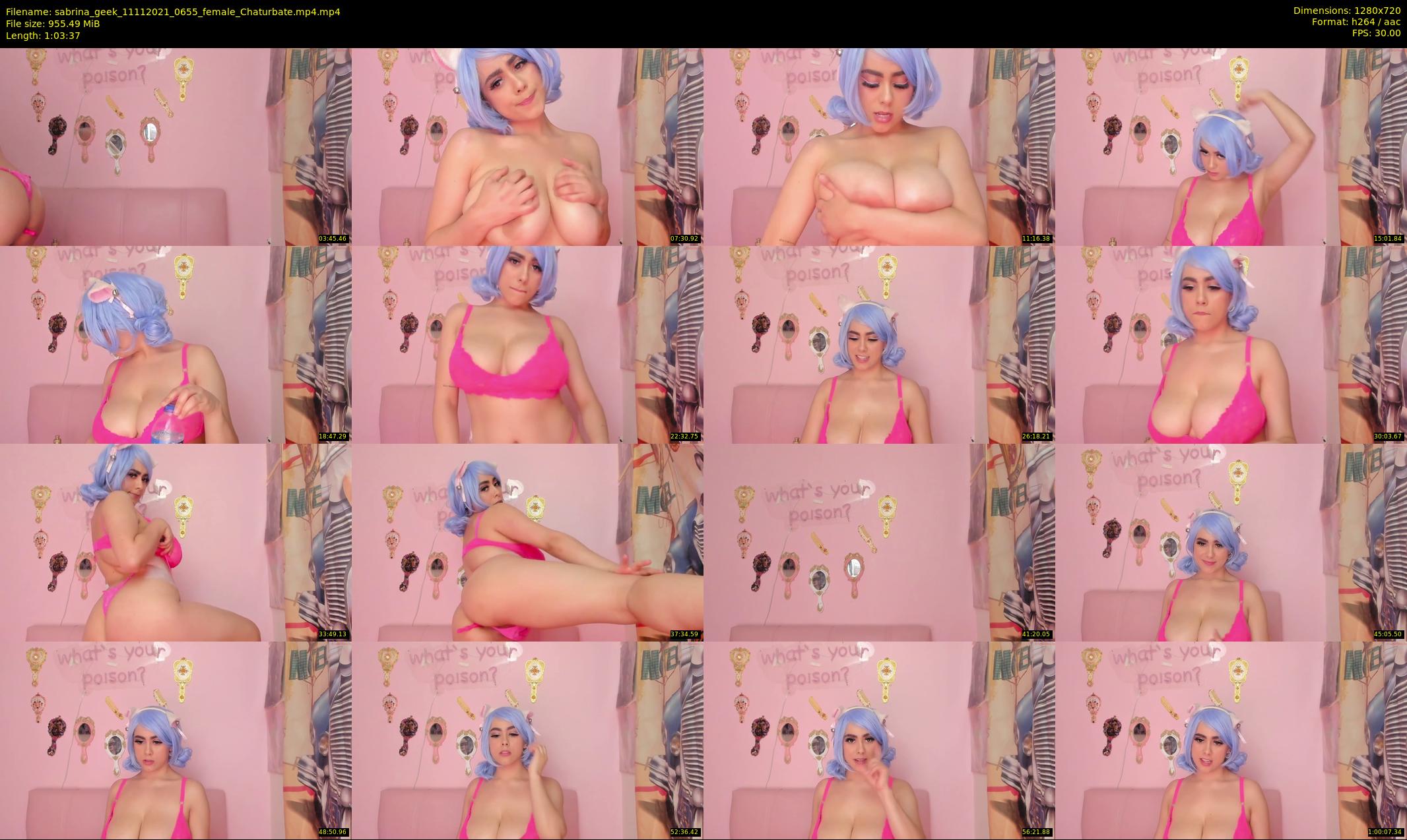 sabrina_geek — 64 minute Chaturbate female cam show recording, 720p, Nov 11, 2021