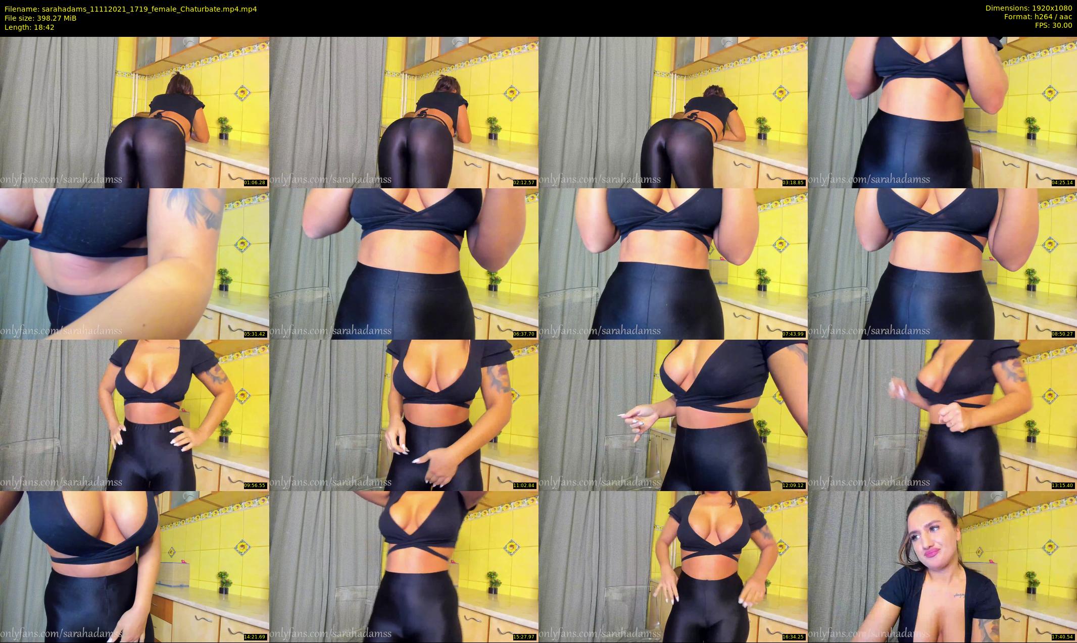 sarahadams — 19 minute Chaturbate female cam show recording, 1080p, Nov 11, 2021