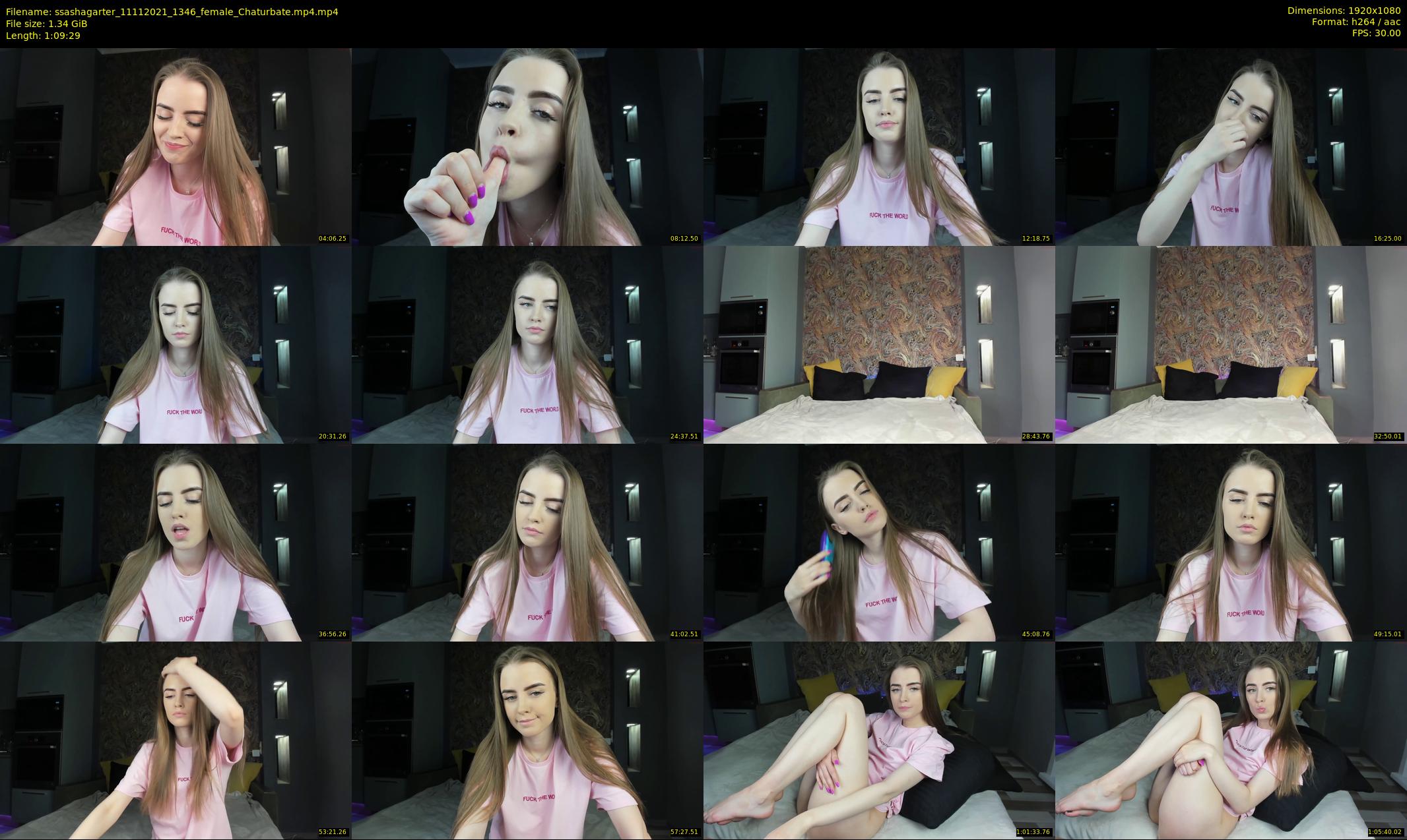 ssashagarter — 70 minute Chaturbate female cam show recording, 1080p, Nov 11, 2021
