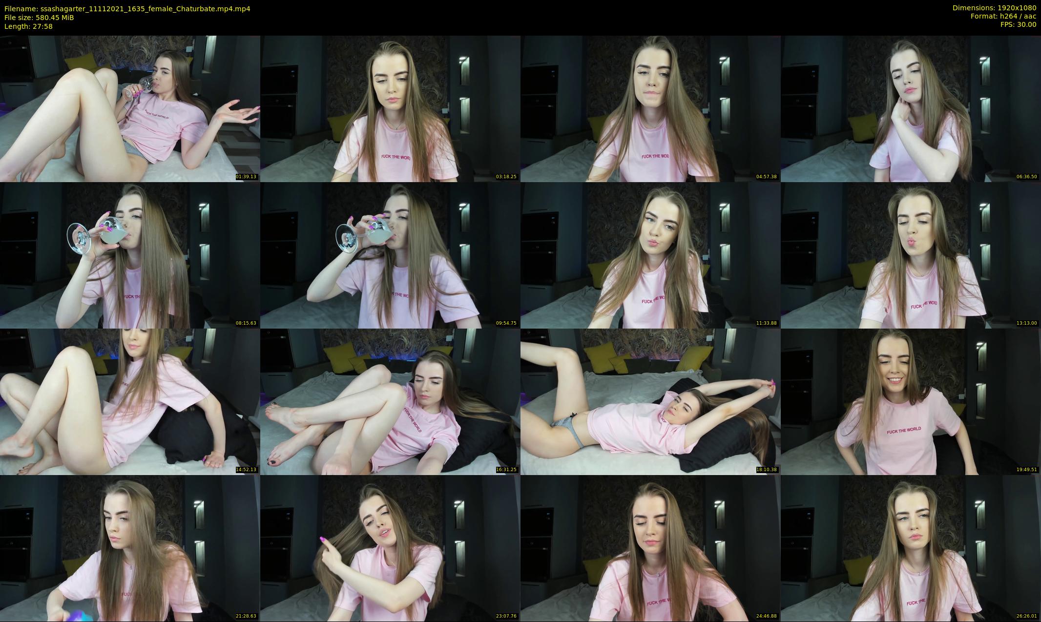 ssashagarter — 28 minute Chaturbate female cam show recording, 1080p, Nov 11, 2021