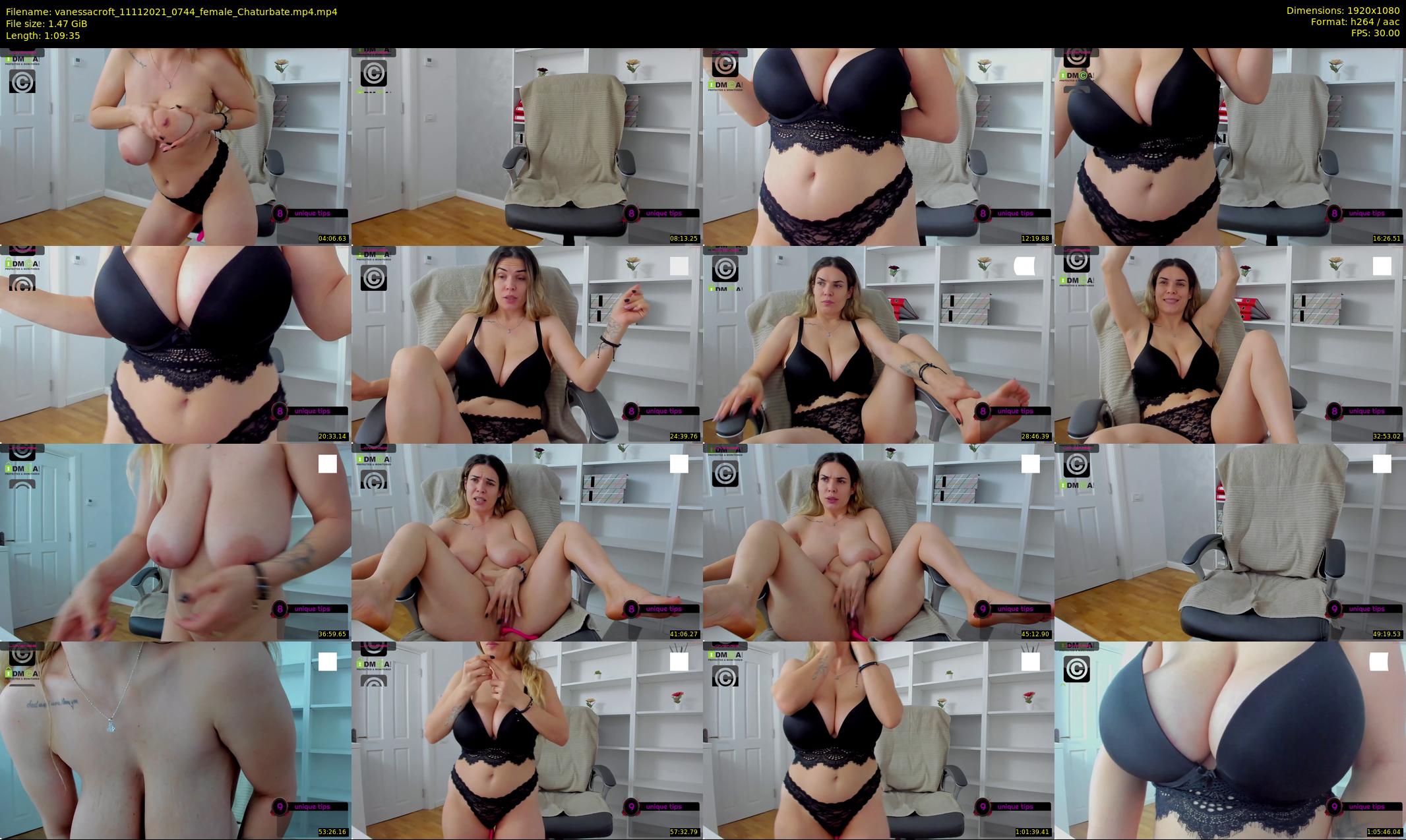 vanessacroft — 70 minute Chaturbate female cam show recording, 1080p, Nov 11, 2021