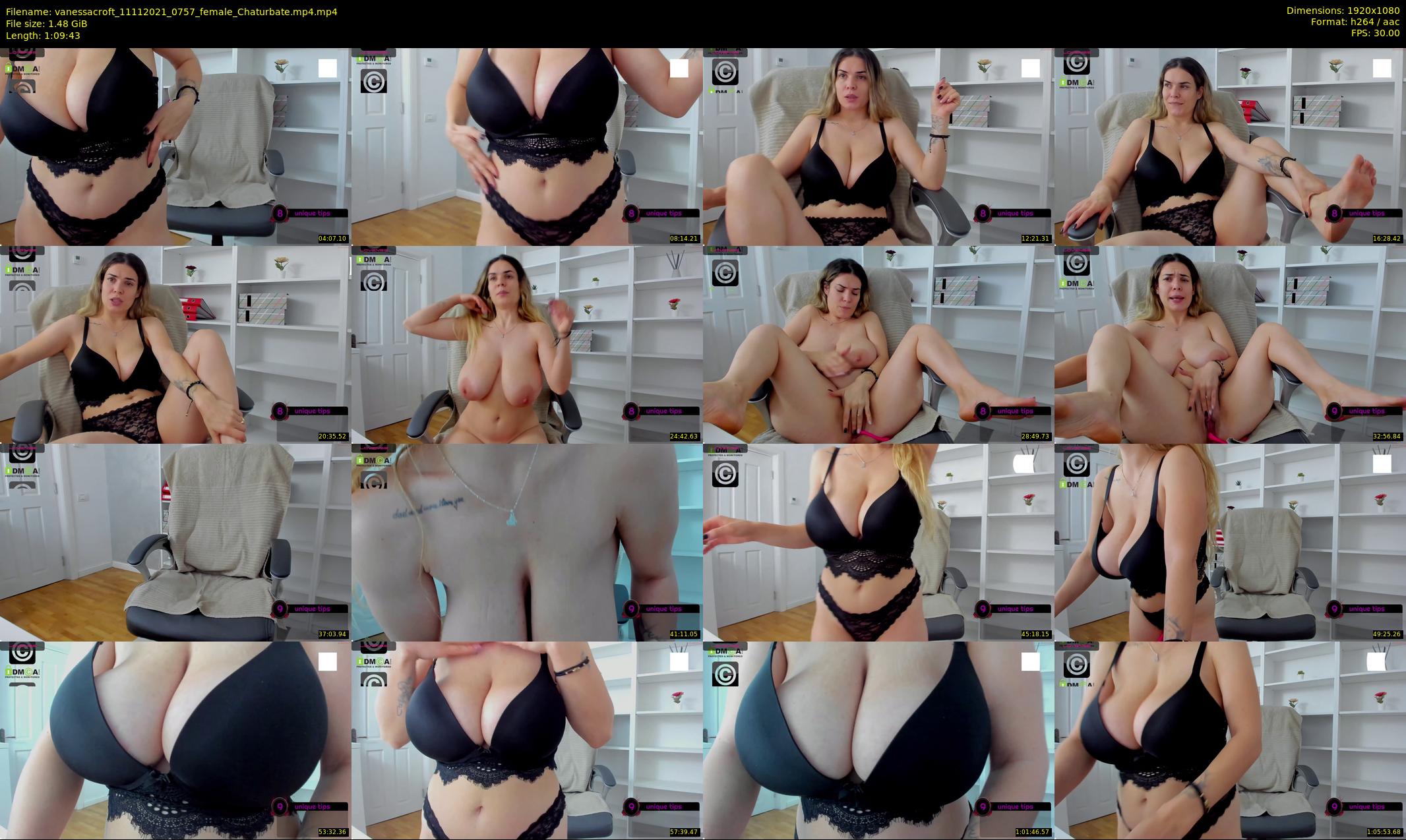 vanessacroft — 70 minute Chaturbate female cam show recording, 1080p, Nov 11, 2021