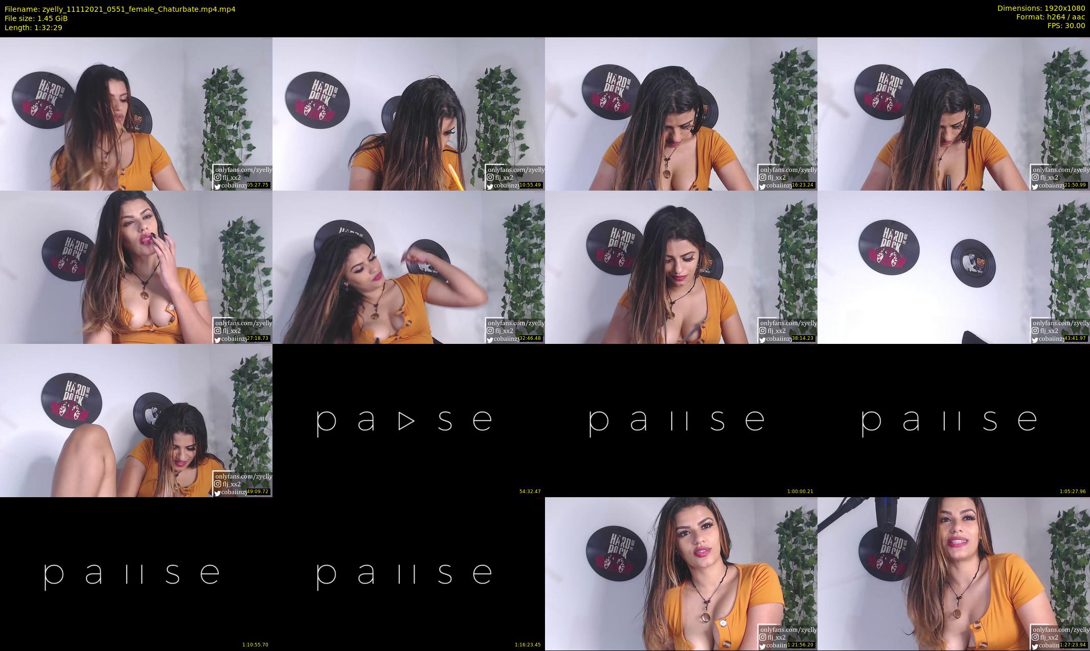 zyelly — 93 minute Chaturbate female cam show recording, 1080p, Nov 11, 2021