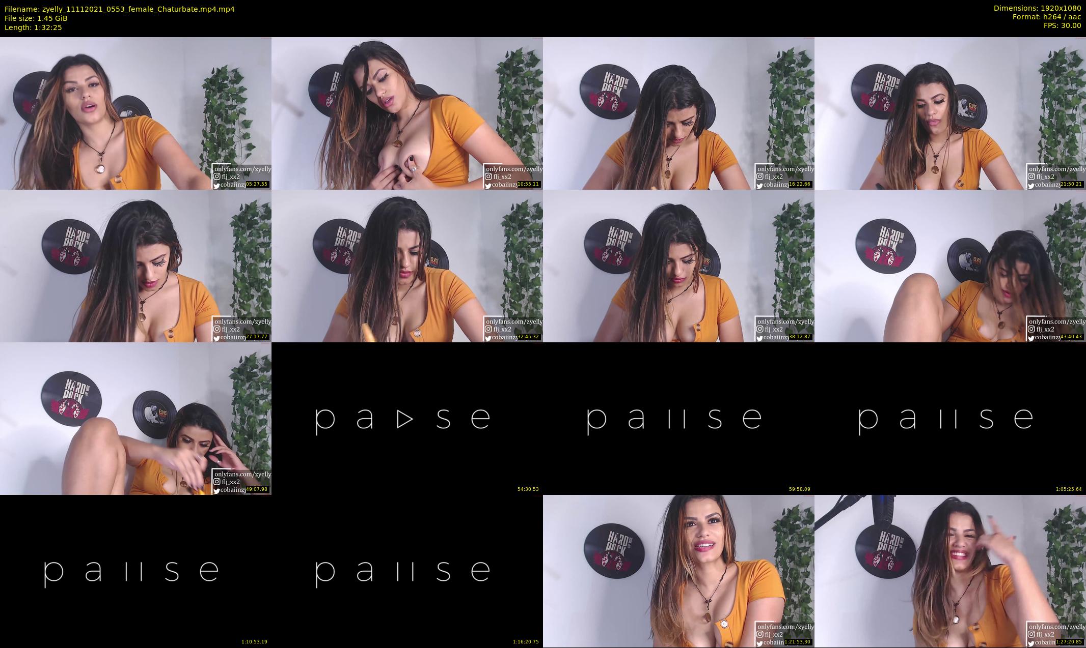 zyelly — 93 minute Chaturbate female cam show recording, 1080p, Nov 11, 2021