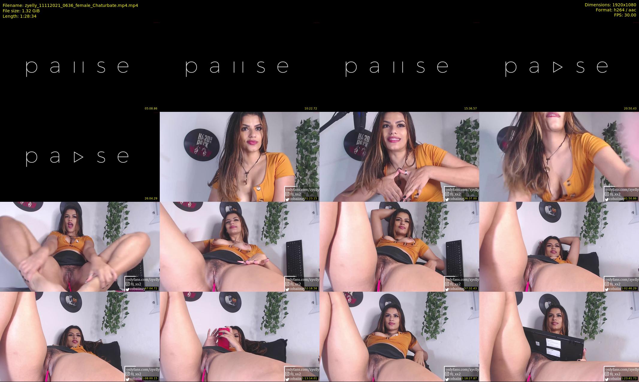 zyelly — 89 minute Chaturbate female cam show recording, 1080p, Nov 11, 2021