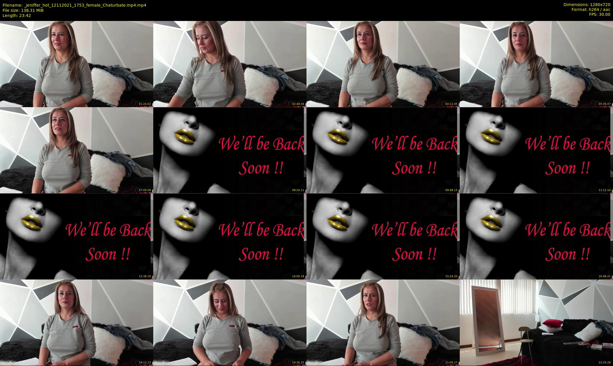 _jeniffer_hot — 24 minute Chaturbate female cam show recording, 720p, Nov 12, 2021