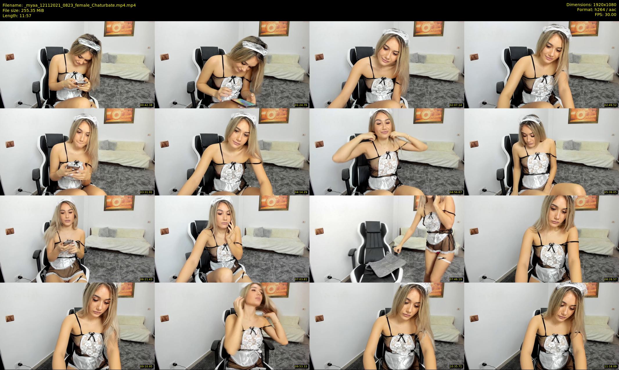 _myaa — 12 minute Chaturbate female cam show recording, 1080p, Nov 12, 2021
