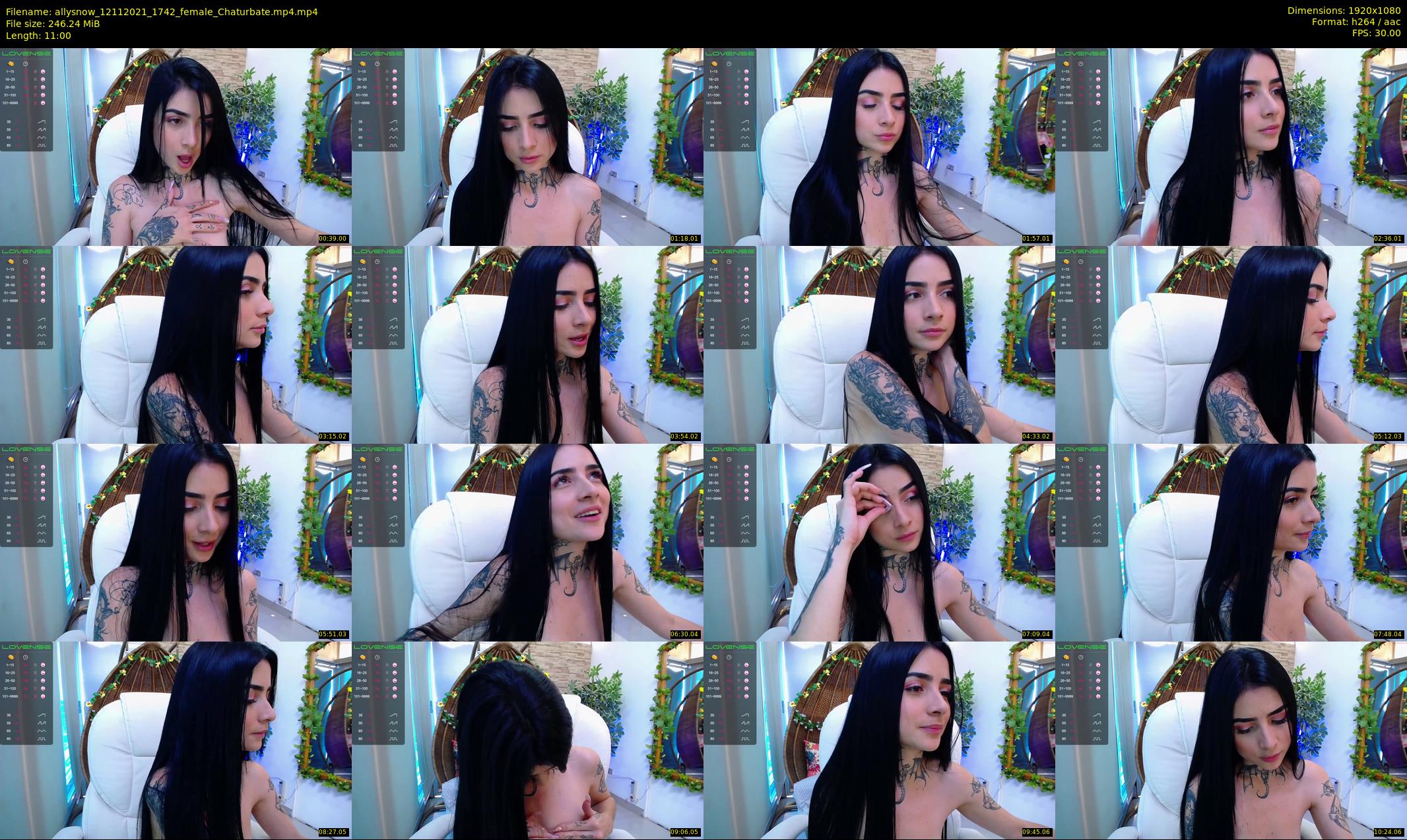 allysnow — 11 minute Chaturbate female cam show recording, 1080p, Nov 12, 2021