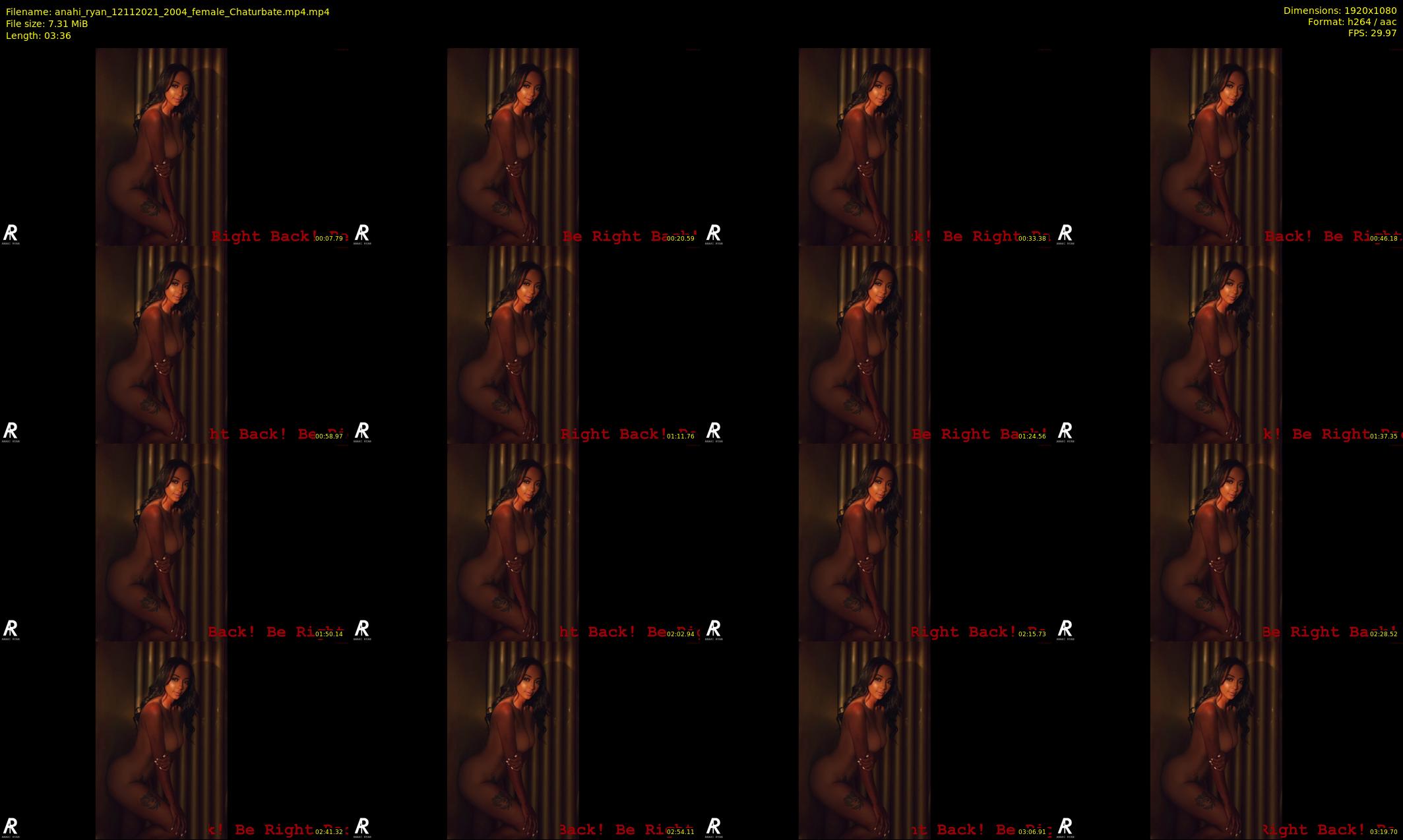 anahi_ryan — 4 minute Chaturbate female cam show recording, 1080p, Nov 12, 2021